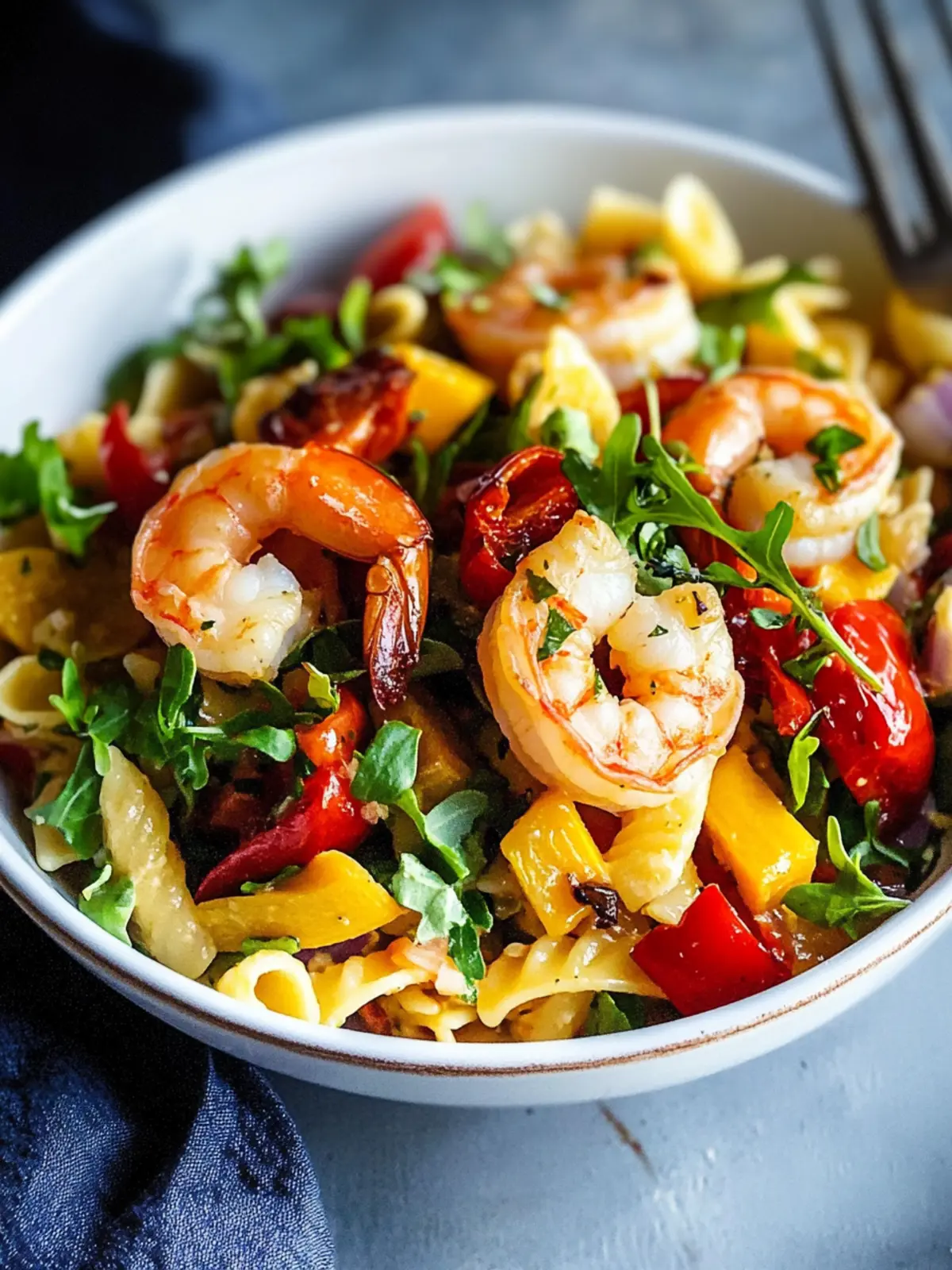 Roasted Vegetable Pasta Salad With Shrimp for a Healthy Boost 5 Roasted Vegetable Pasta Salad With Shrimp