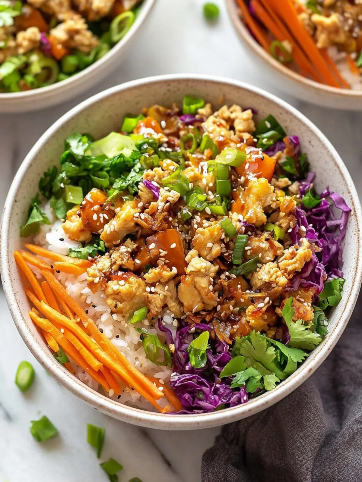 Vibrant Egg Roll in a Bowl