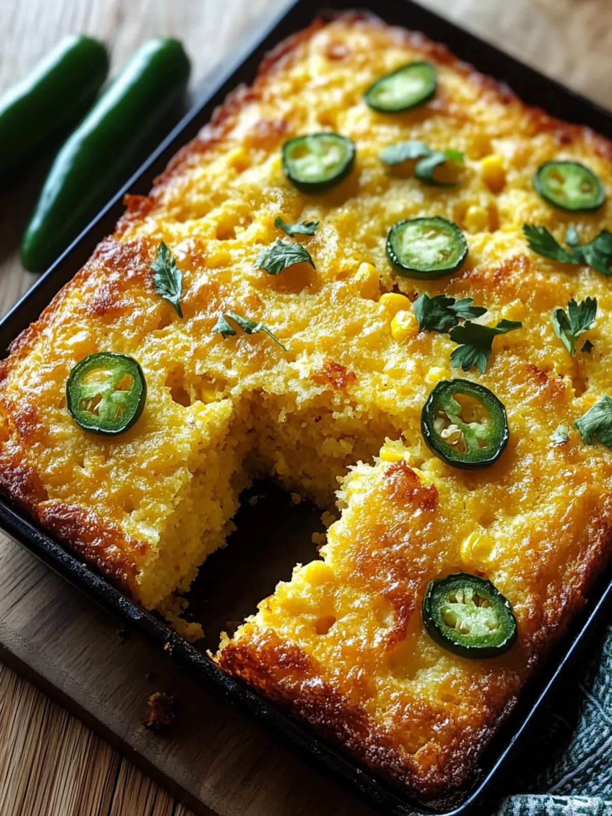 Jalapeño Cornbread Casserole: Spicy Comfort for Any Night! 2 Jalapeño Cornbread Casserole: A Spicy Delight You’ll Love!
