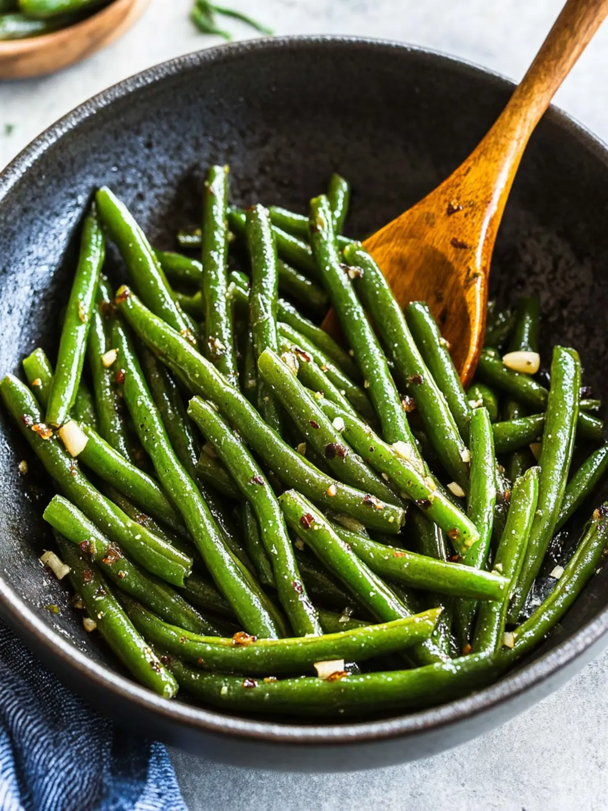 Sautéed Green Beans Recipe with Garlic