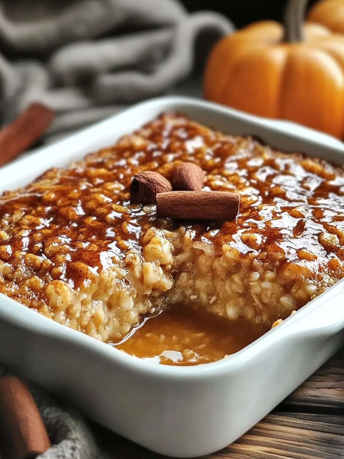Cozy Fall Maple Brown Sugar Baked Oatmeal Easy Weeknight Breakfast Recipe