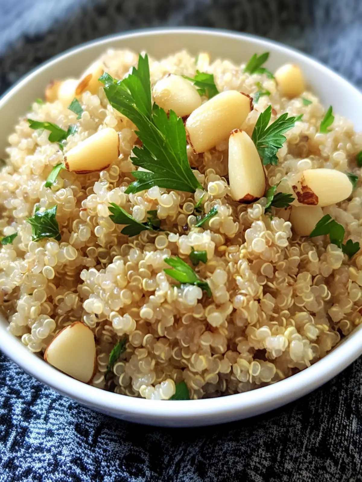 Quinoa with Onions and Pinenuts