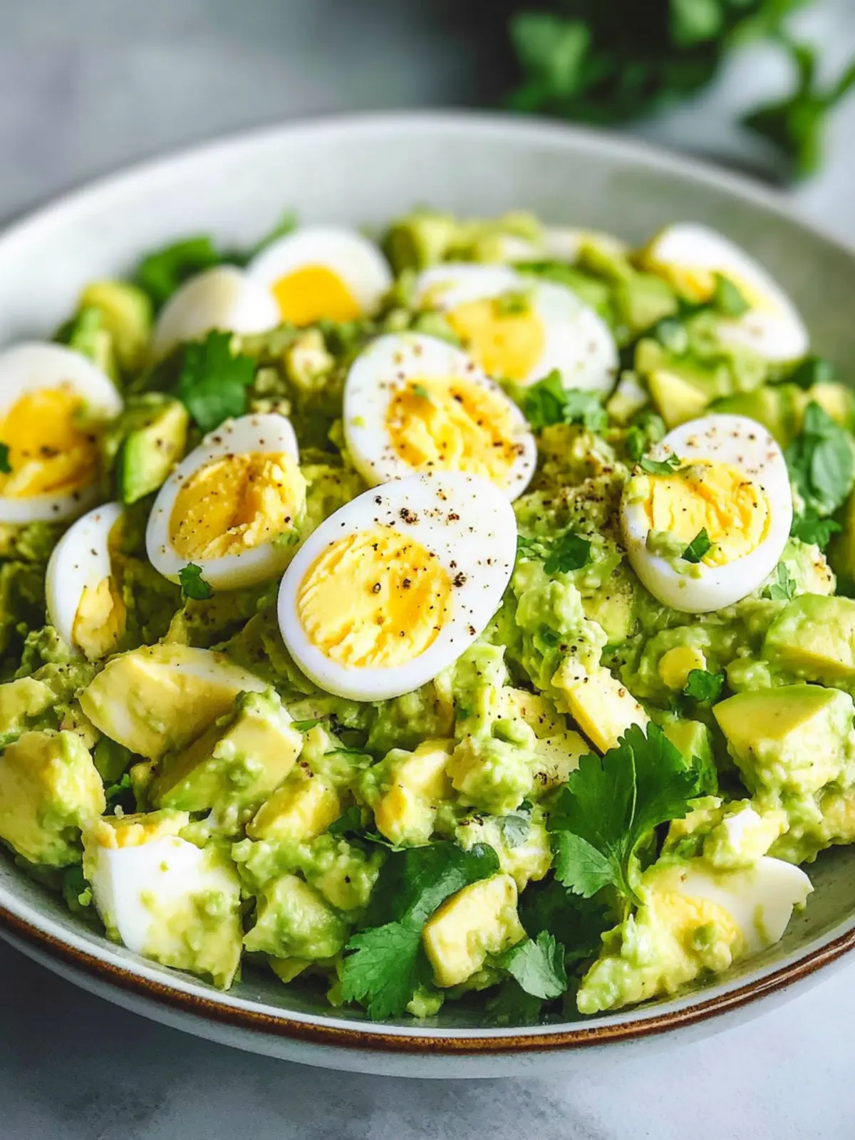 Creamy Avocado Egg Salad - A Healthy Twist on a Classic! 4 Avocado Egg Salad