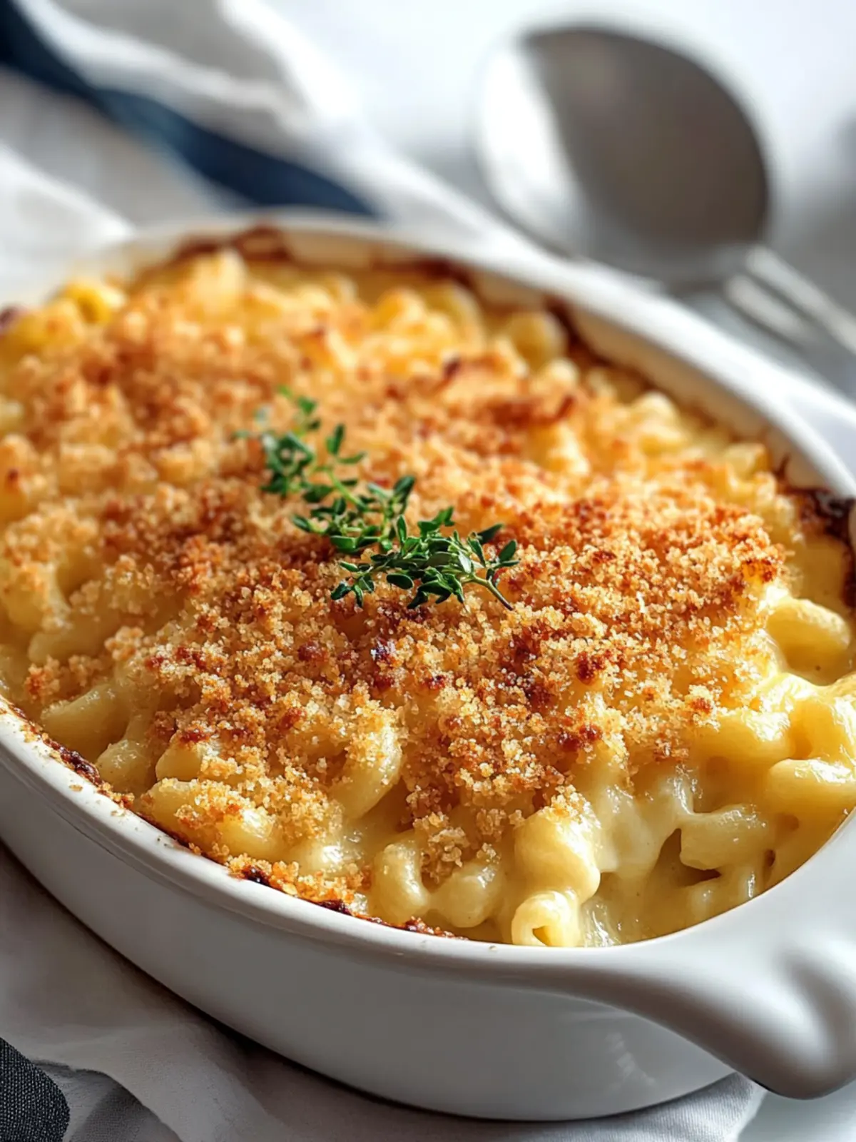 Crispy & Creamy Easy Baked Mac and Cheese with Breadcrumbs Bliss 2 Easy Baked Mac and Cheese with Breadcrumbs – Crispy & Creamy