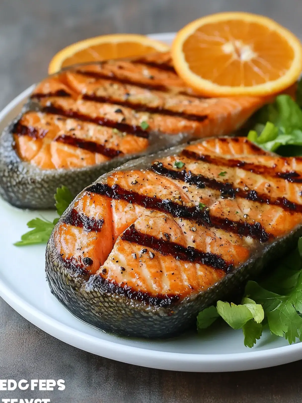Orange-Ginger Grilled Salmon Steaks