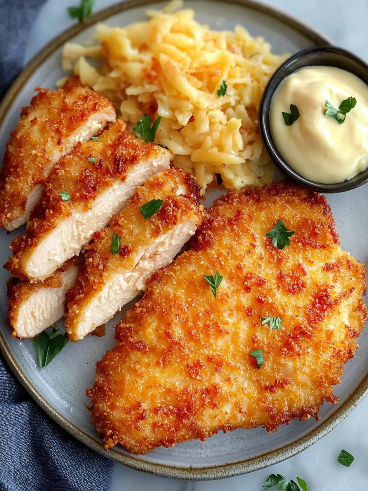 Crispy Air Fryer Parmesan Crusted Chicken with Mayo in 15 Minutes 5 Air Fryer Parmesan Crusted Chicken with Mayo