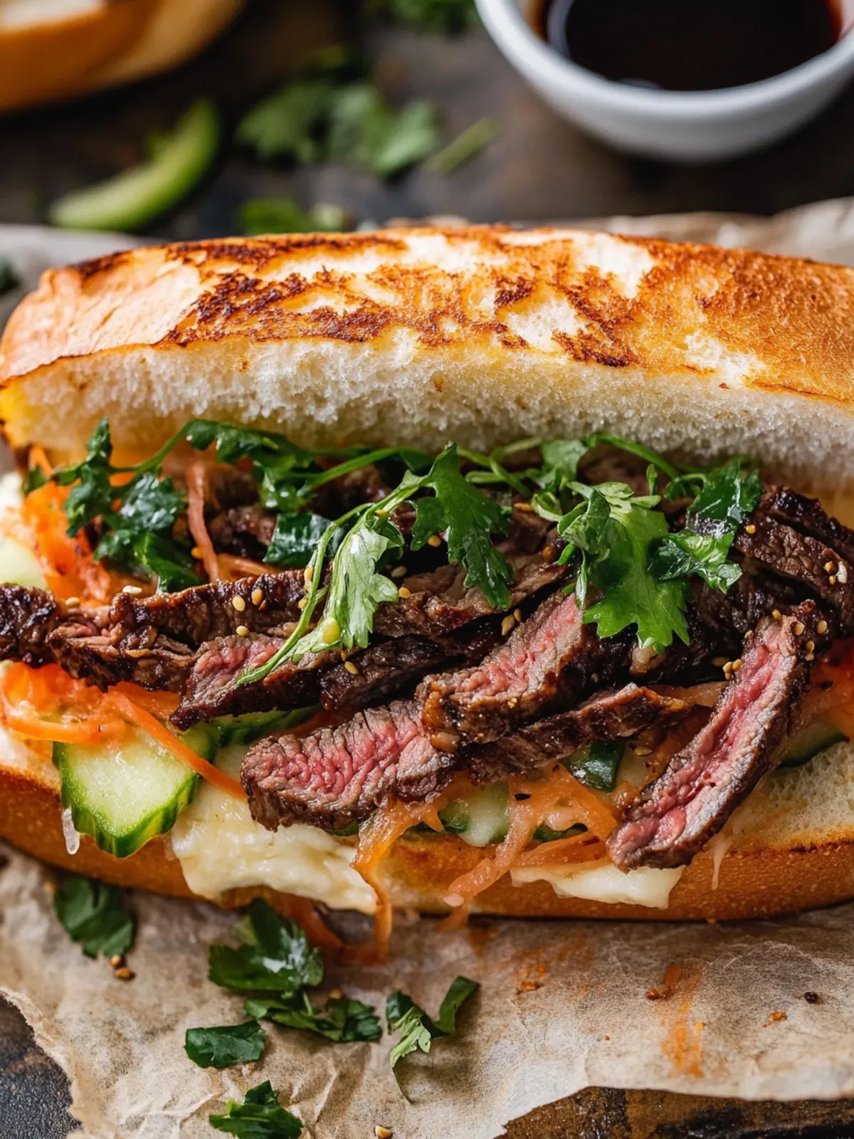 Savory Korean Steak Sandwich: A Delicious Twist on Comfort Food 2 Korean Steak Sandwich