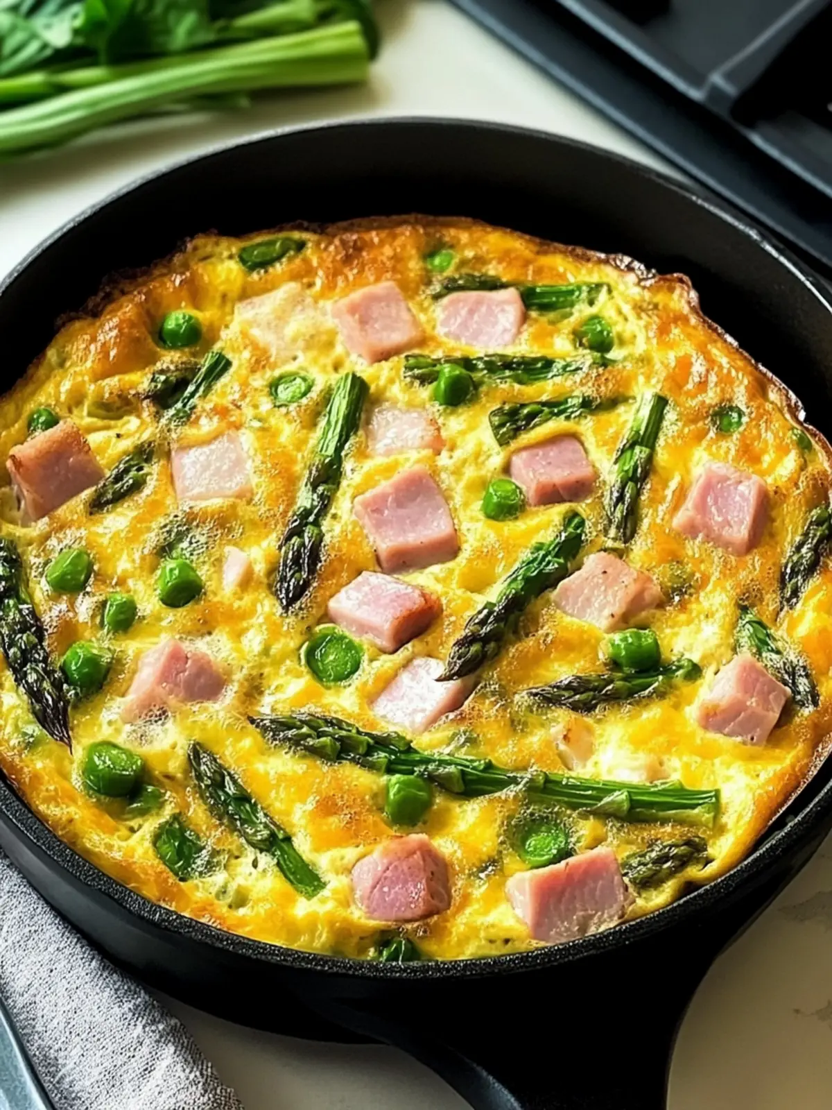 Savory Ham and Asparagus Frittata in Just 30 Minutes 2 Ham and Asparagus Frittata