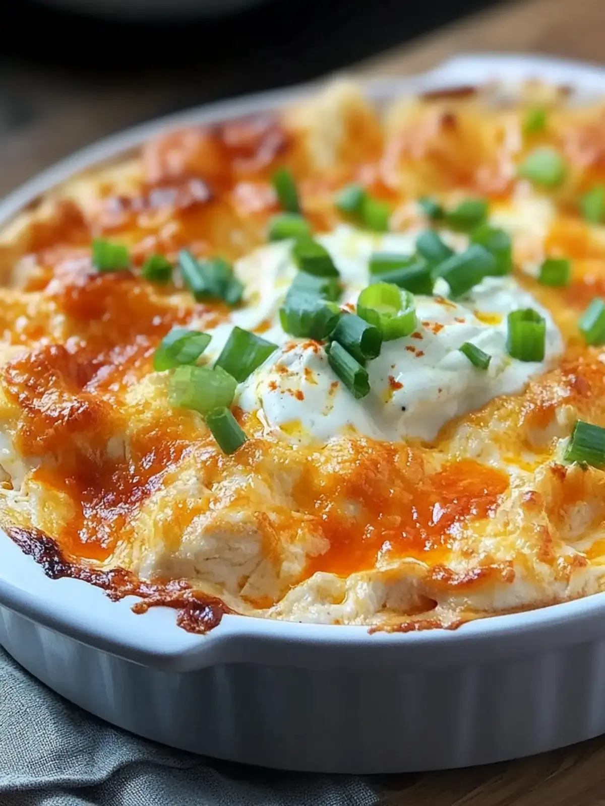Crispy Baked Buffalo Chicken Dip Recipe with Creamy Ranch Swirl Treat 5 Crispy Baked Buffalo Chicken Dip Recipe with Creamy Ranch Swirl