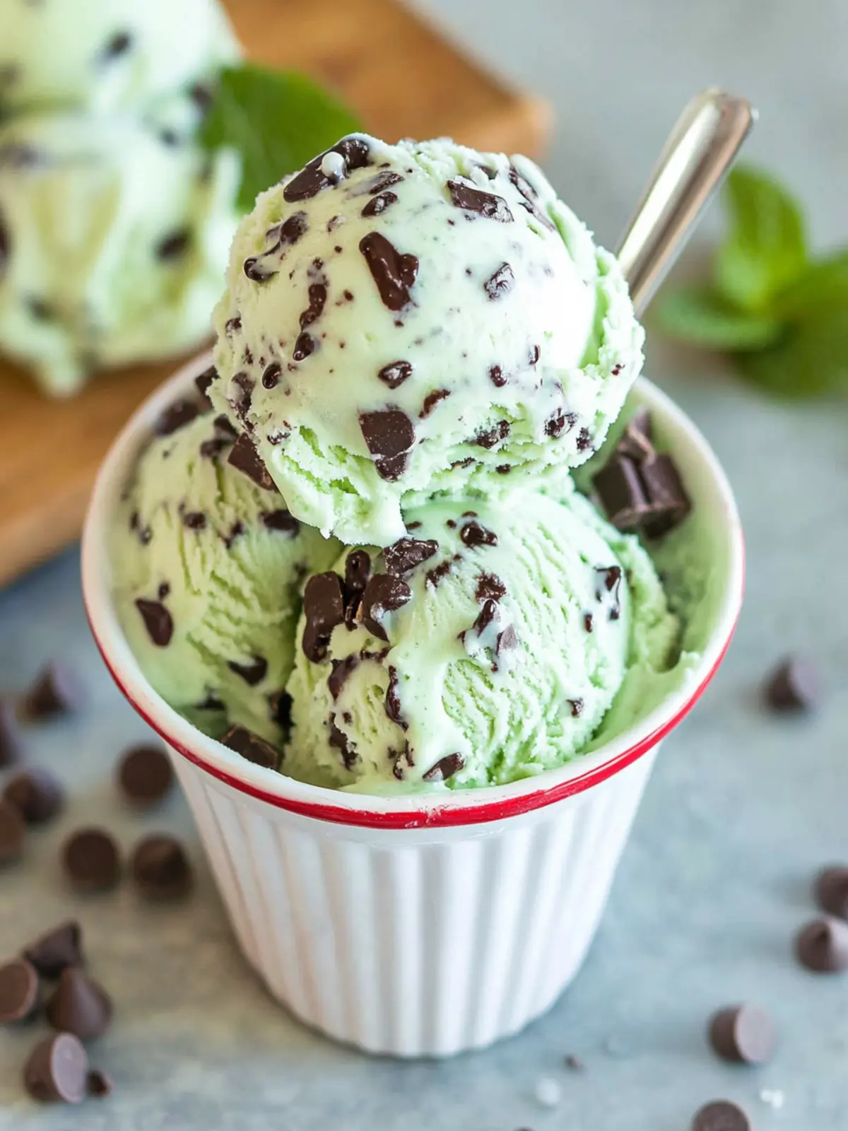Delightful No-Churn Mint Chocolate Chip Ice Cream in Minutes 4 No-Churn Mint Chocolate Chip Ice Cream