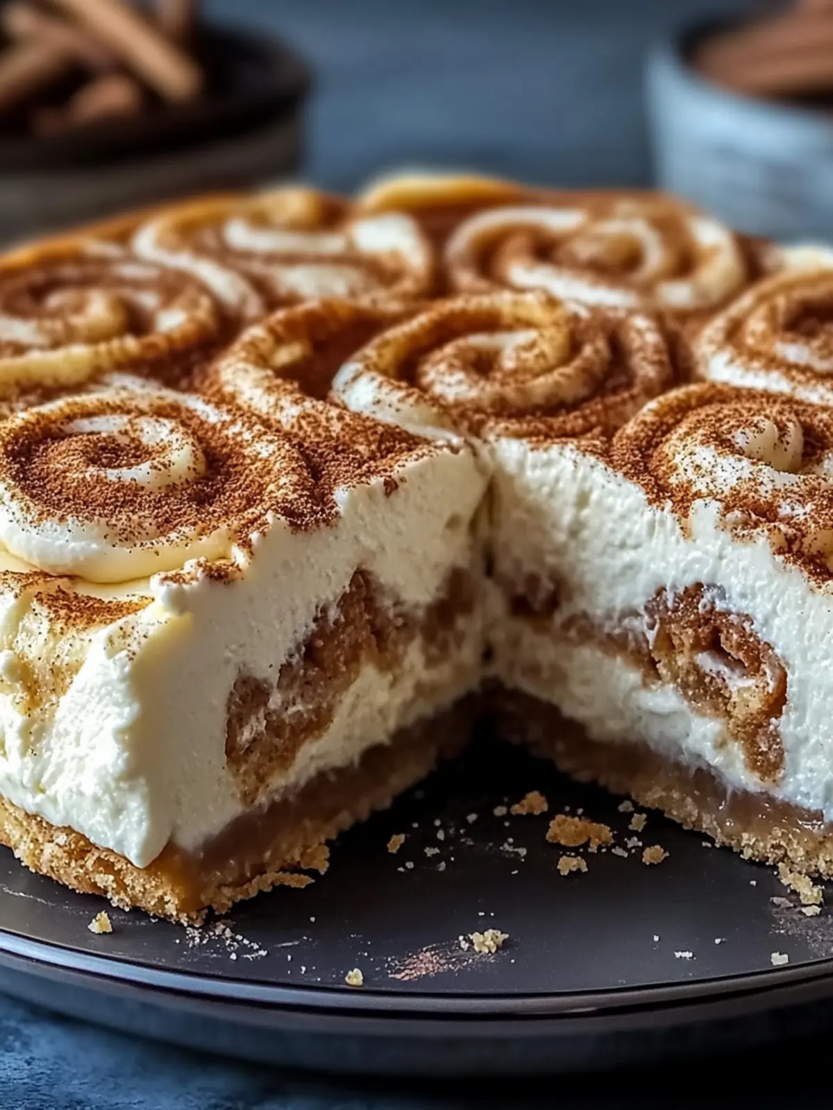 Cinnamon Roll Cheesecake: Your New Favorite Dessert Delight 2 Cinnamon Roll Cheesecake