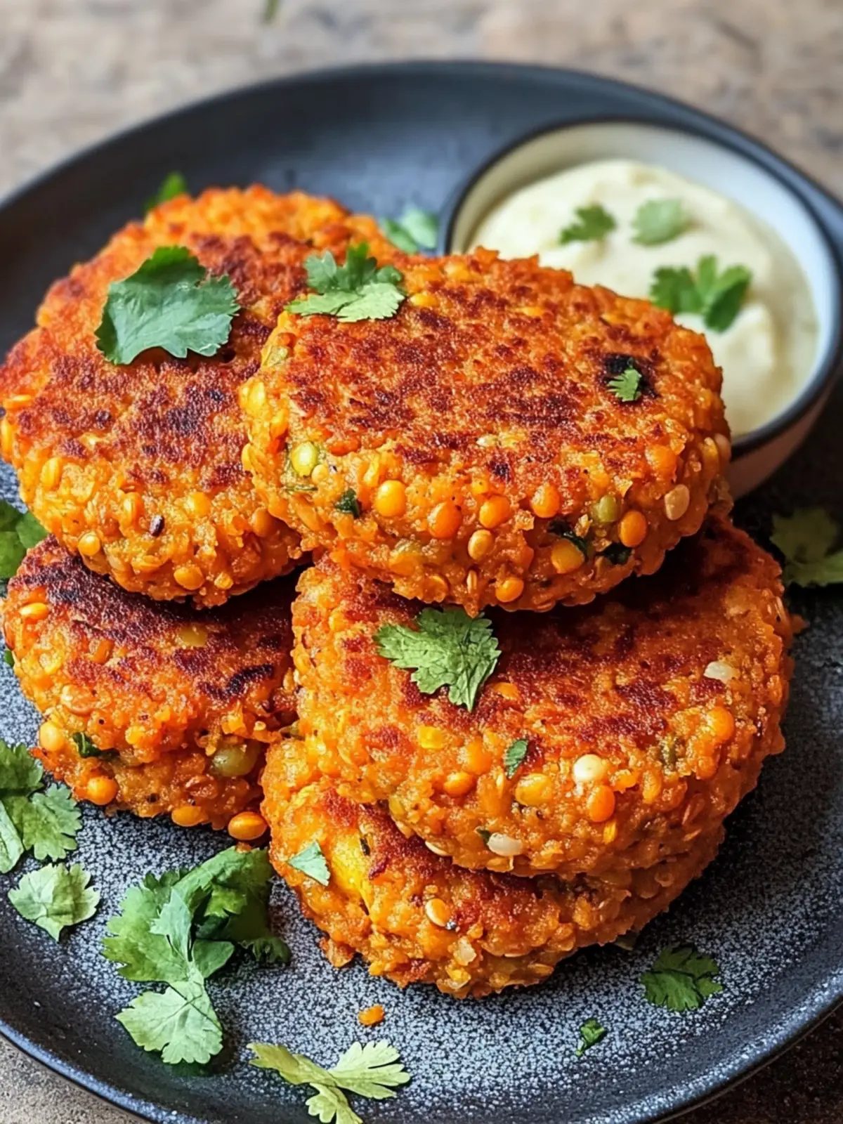 Crispy Sweet Potato & Red Lentil Patties You’ll Crave Daily 4 CRISPY SWEET POTATO & RED LENTIL PATTIES