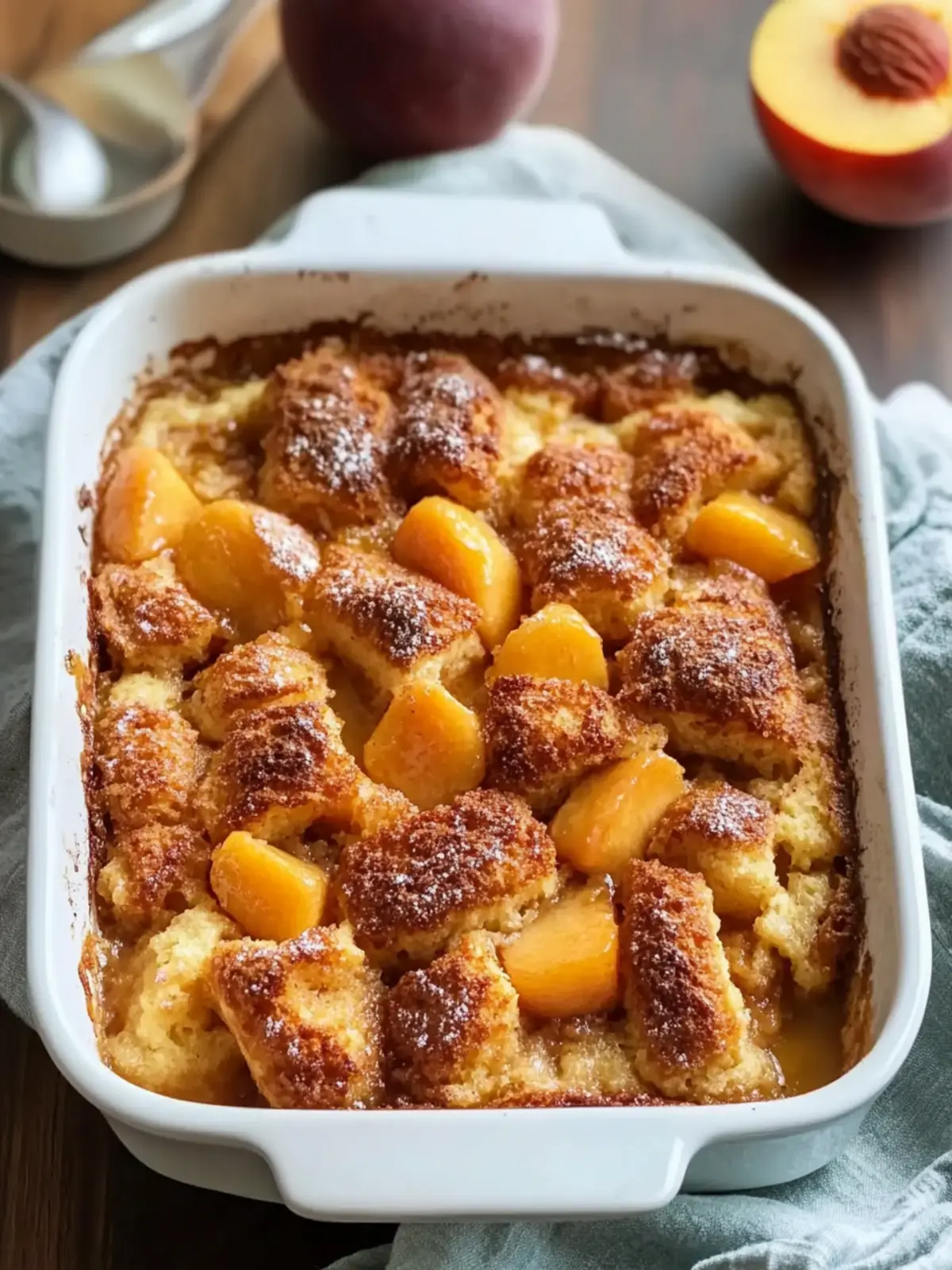Peach Cobbler French Toast Bake for Effortless Brunch Bliss 3 Peach Cobbler French Toast Bake