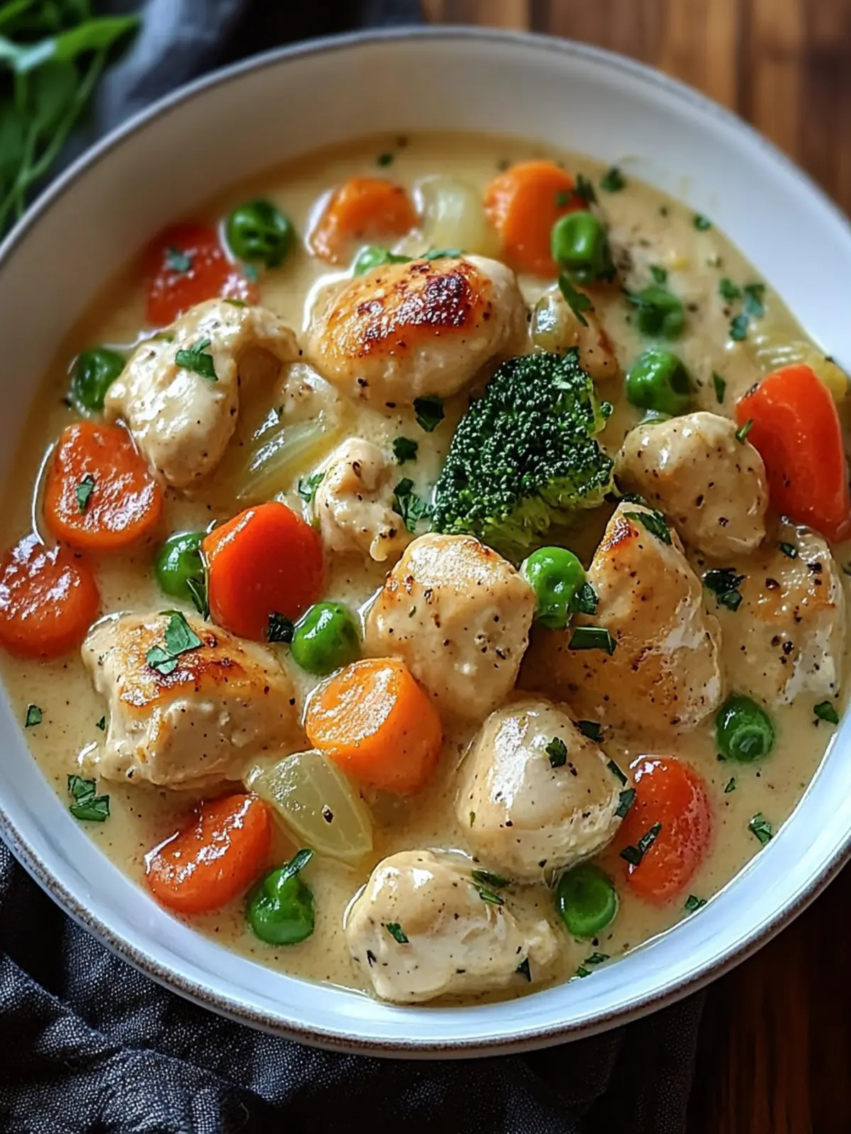 Savory Slow Cooker Creamy Garlic Chicken with Fresh Veggies Delight 4 Slow Cooker Creamy Garlic Chicken with Fresh Veggies