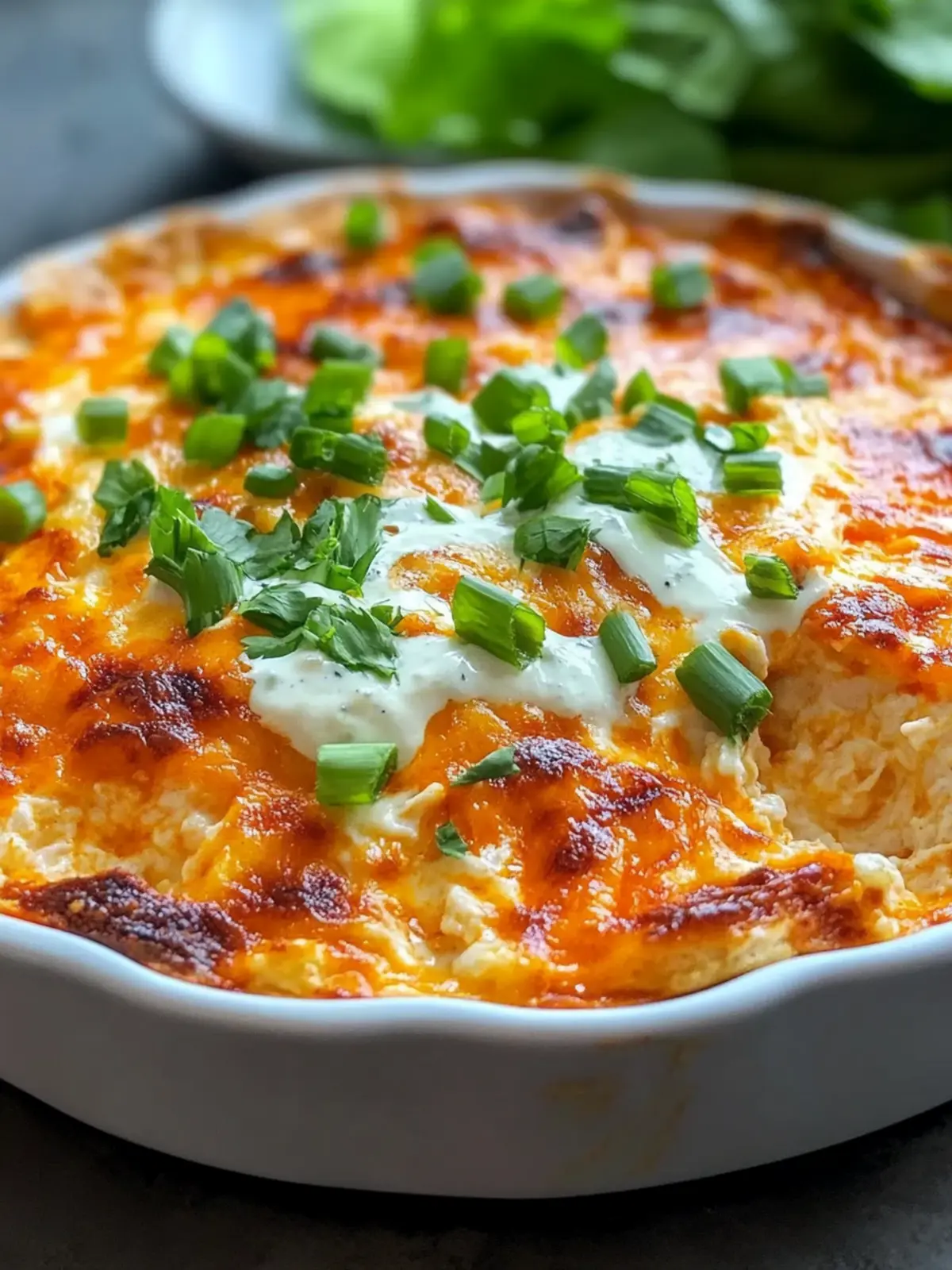 Crispy Baked Buffalo Chicken Dip Recipe with Creamy Ranch Swirl Treat 4 Crispy Baked Buffalo Chicken Dip Recipe with Creamy Ranch Swirl