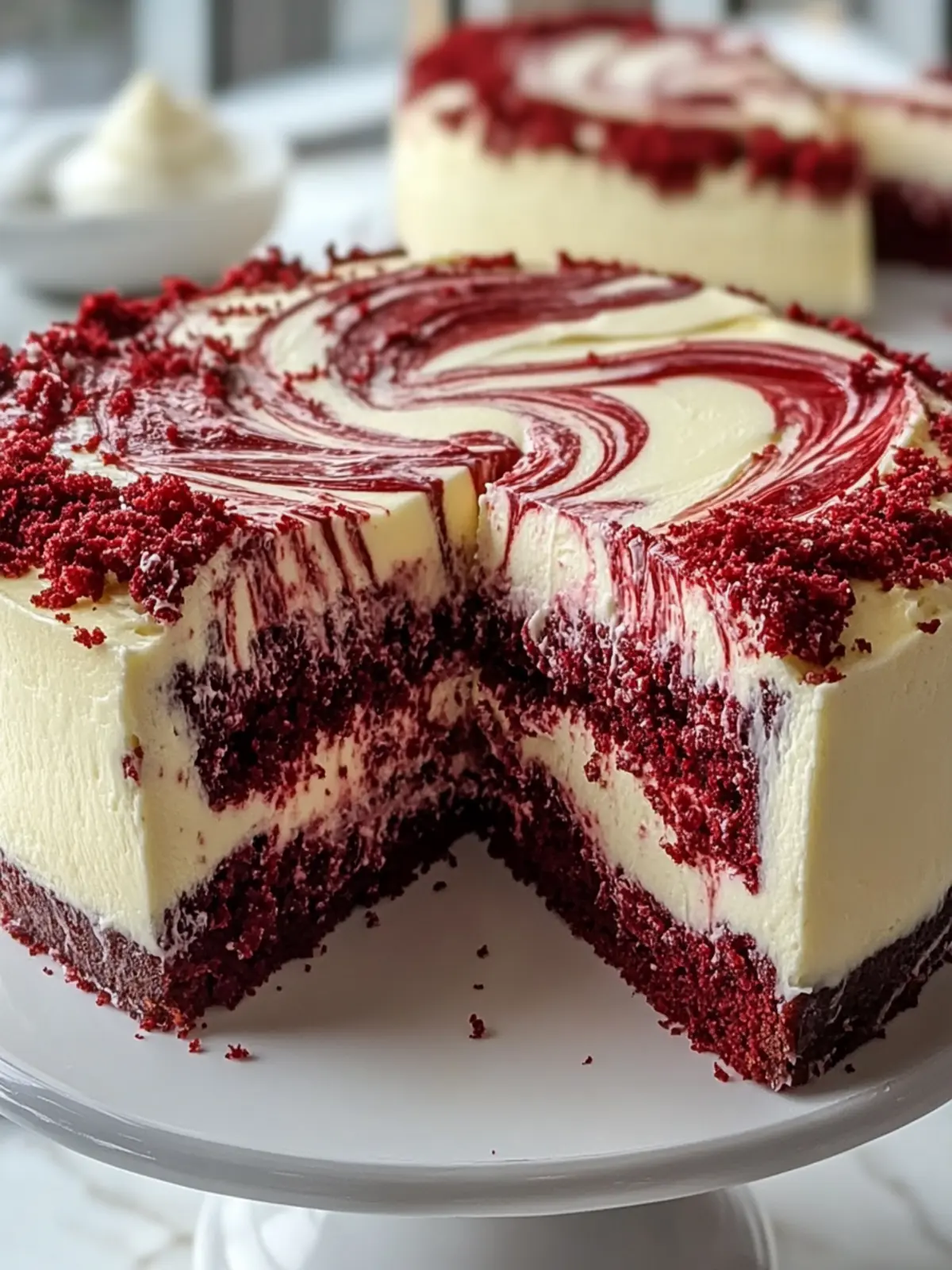 Red Velvet Cheesecake Swirl Cake: Your Next Showstopper Dessert 3 Red Velvet Cheesecake Swirl Cake