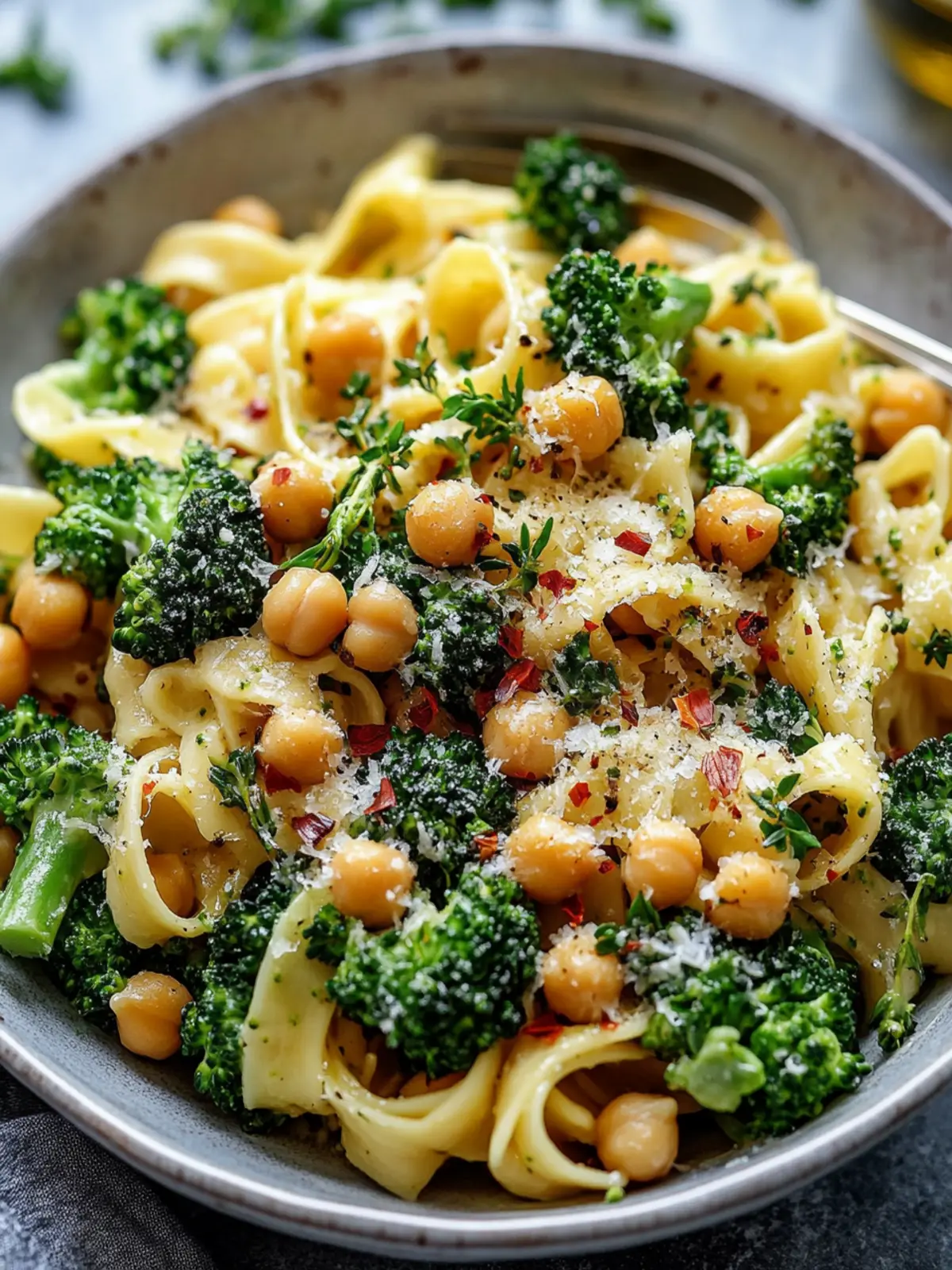 Broccoli Chickpea Pasta with Garlic Olive Oil in Just 30 Minutes 3 Broccoli Chickpea Pasta with Garlic Olive Oil