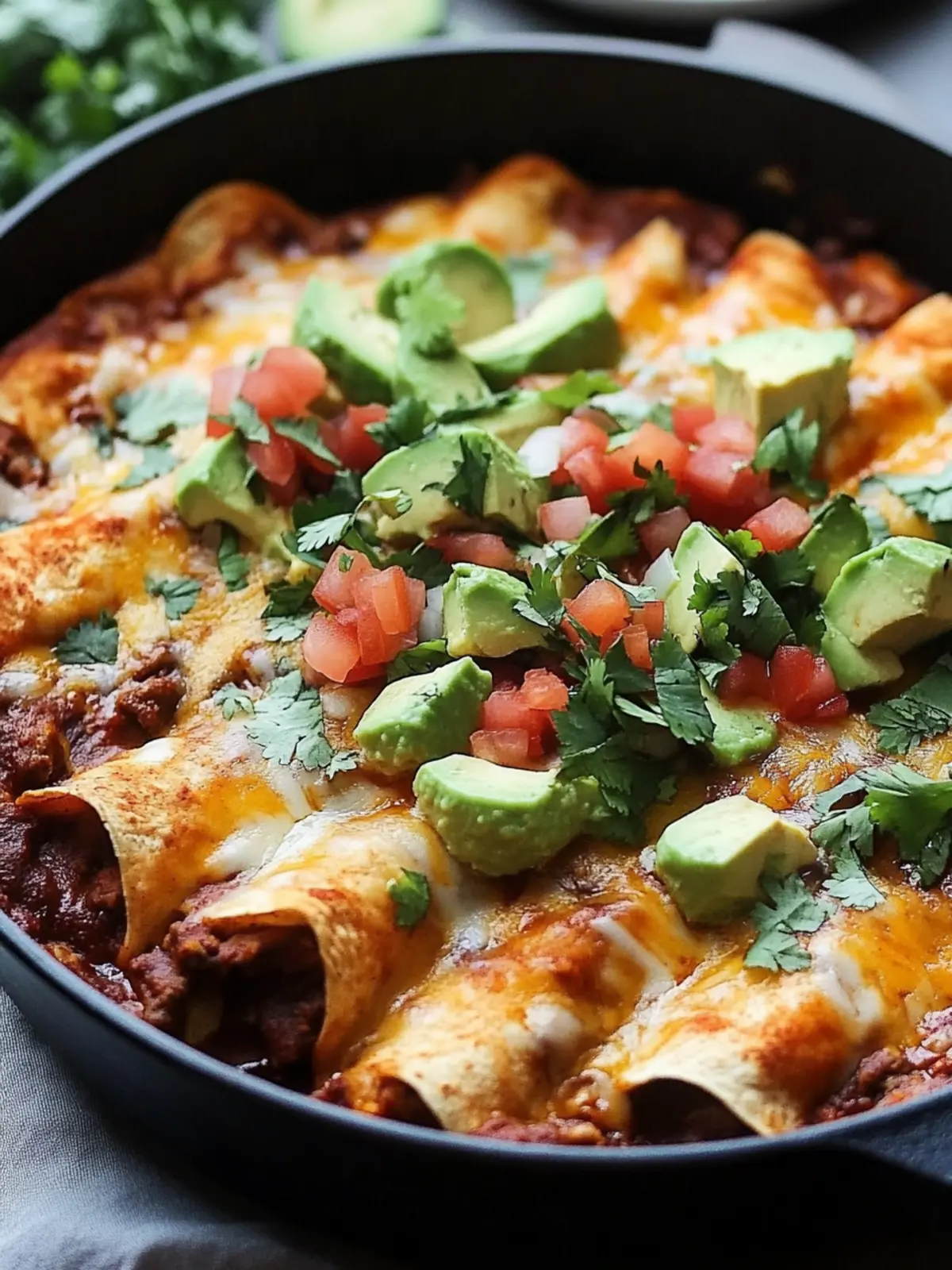 Savory Beef Skillet Enchiladas in Just 40 Minutes! 5 Beef Skillet Enchiladas