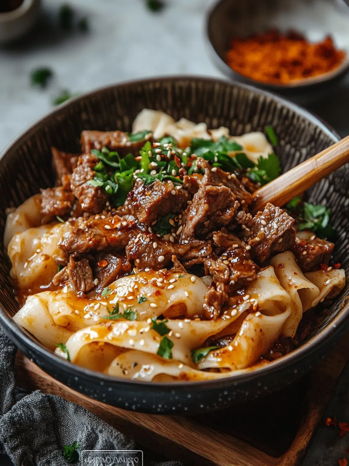 Savor Homemade Cumin Lamb Noodles with Bold Chili Flavor 5 Cumin Lamb Noodles