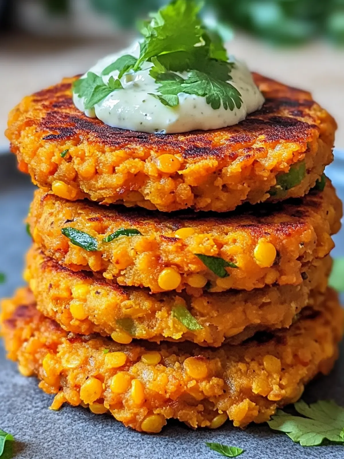 Crispy Sweet Potato & Red Lentil Patties You’ll Crave Daily 2 CRISPY SWEET POTATO & RED LENTIL PATTIES