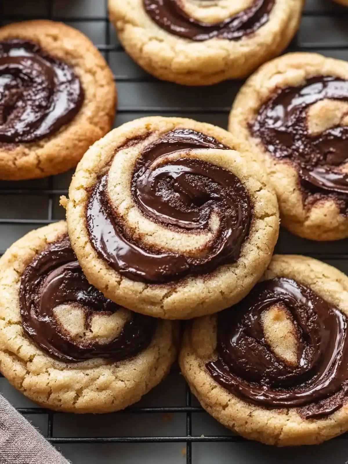 Peanut Butter Chocolate Swirl Cookies You Can't Resist! 2 Peanut Butter Chocolate Swirl Cookies