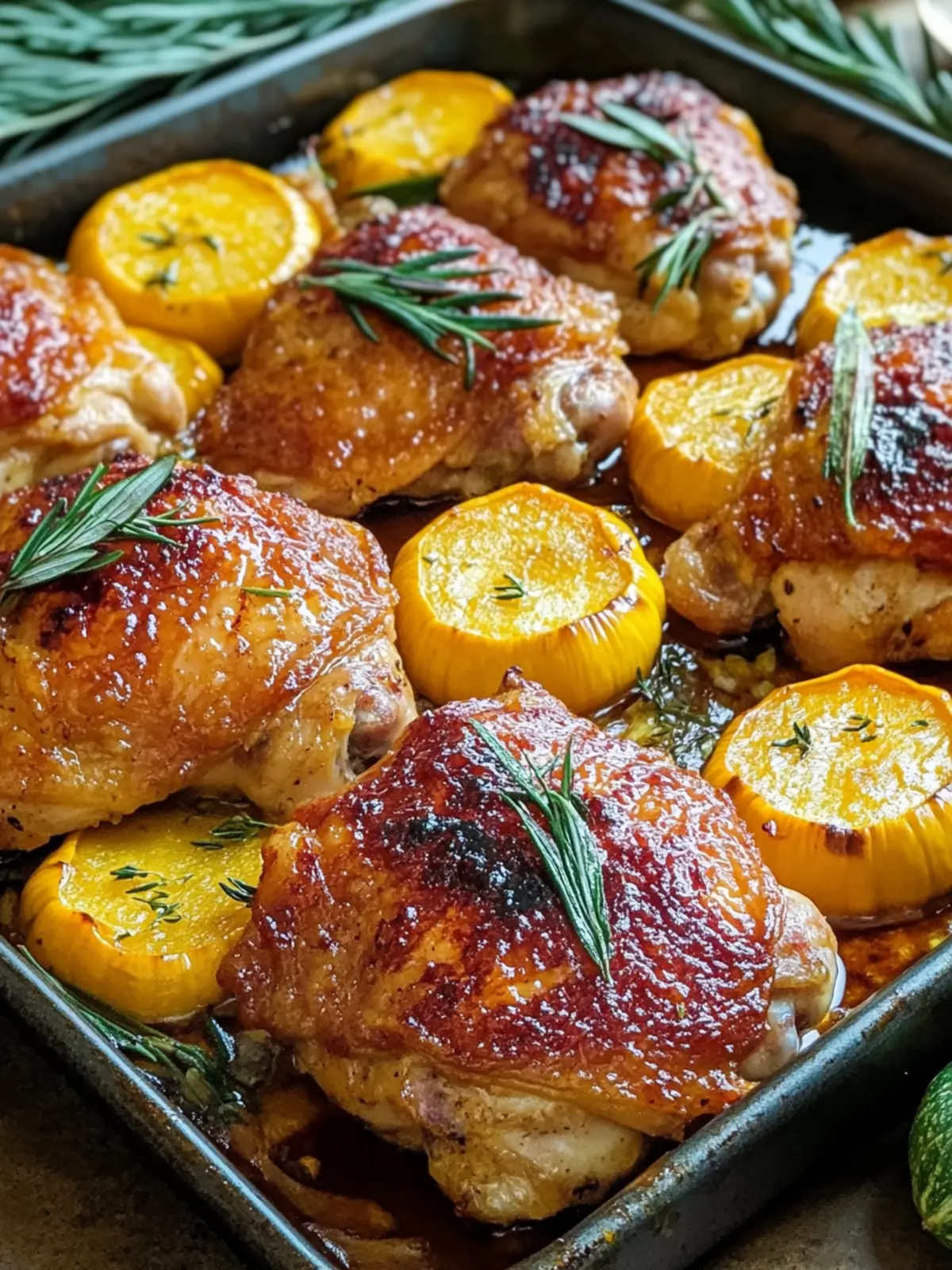 Sheet Pan Chicken Thighs with Delicata Squash for Cozy Nights 3 Sheet Pan Chicken Thighs with Delicata Squash