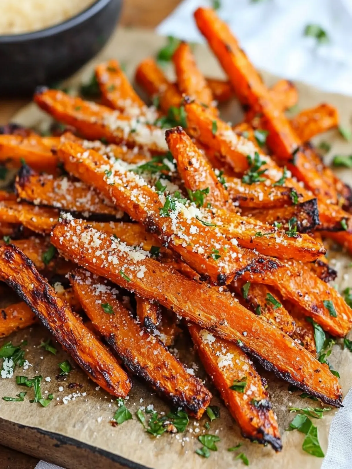 Mouthwatering Parmesan Roasted Carrot Fries You’ll Love 4 Parmesan Roasted Carrot Fries