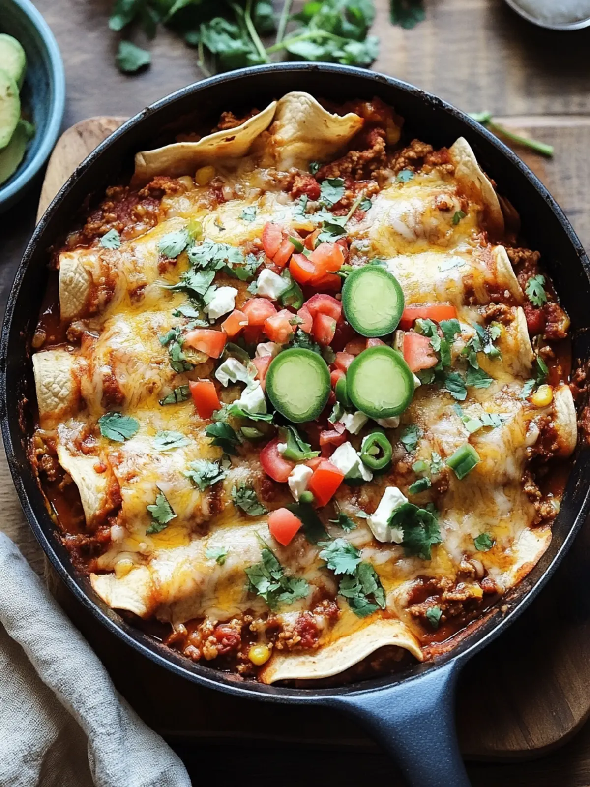 Savory Beef Skillet Enchiladas in Just 40 Minutes! 3 Beef Skillet Enchiladas