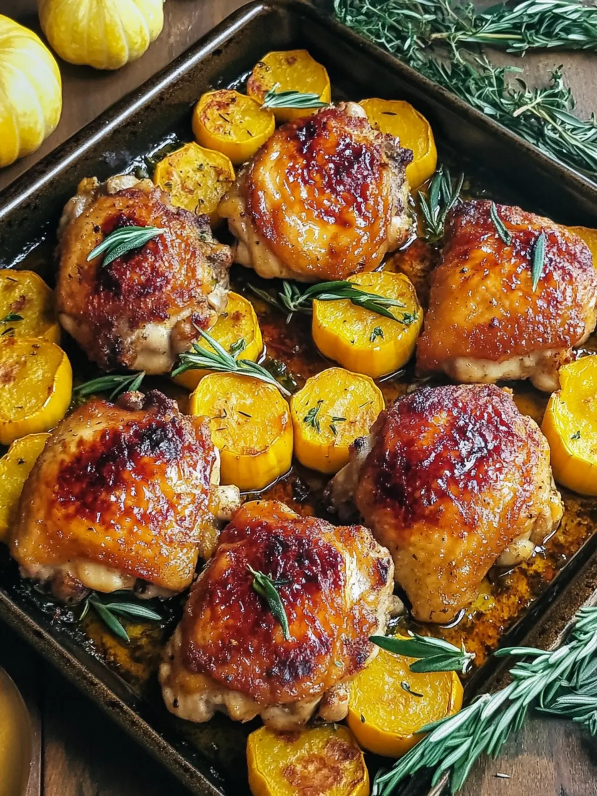 Sheet Pan Chicken Thighs with Delicata Squash for Cozy Nights 5 Sheet Pan Chicken Thighs with Delicata Squash