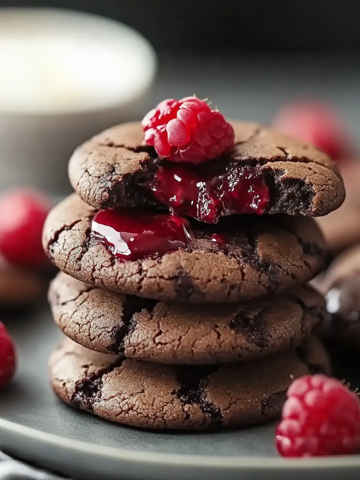 Fudgy Raspberry Dark Chocolate Cookies for Indulgent Moments 5 Fudgy Raspberry Dark Chocolate Cookies