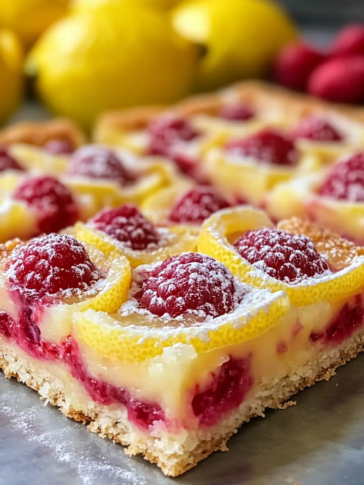 Crispy Lemon Raspberry Bars: Easy Treats for Sweet Cravings 2 Crispy Lemon Raspberry Bars