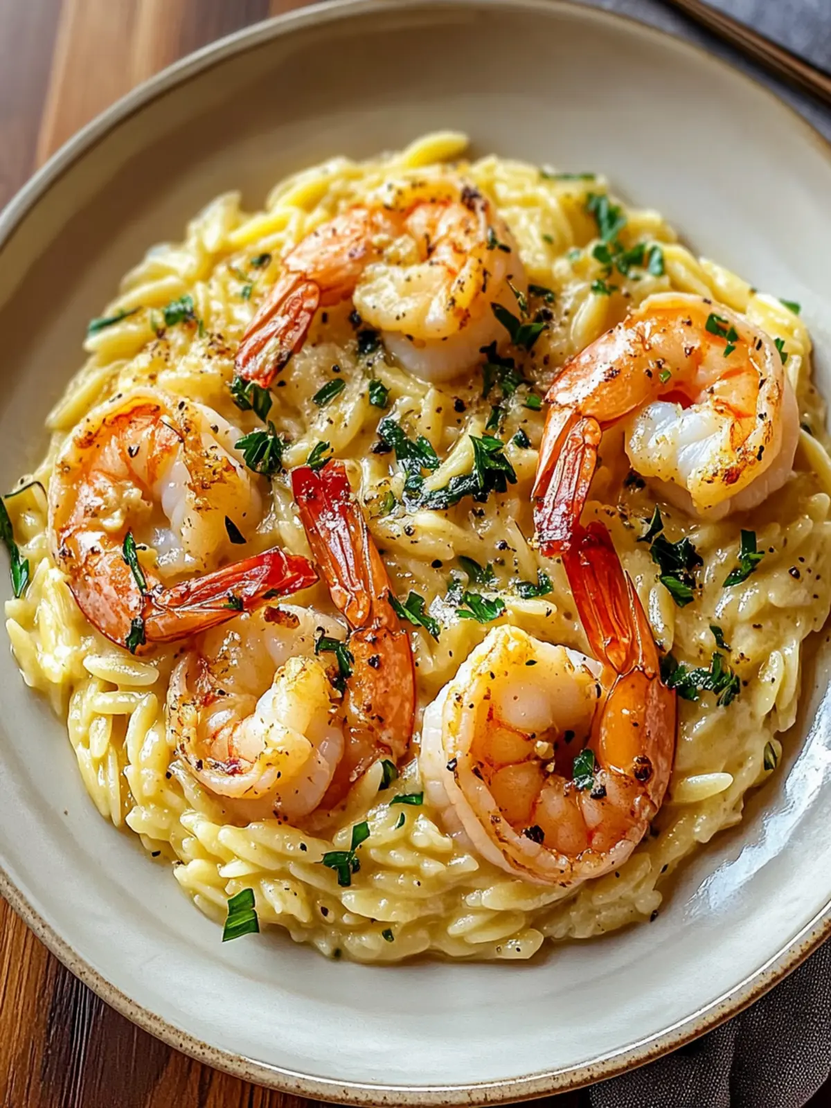 Creamy Garlic Shrimp Orzo Risotto-Style for Effortless Elegance 5 Creamy Garlic Shrimp Orzo “Risotto-Style