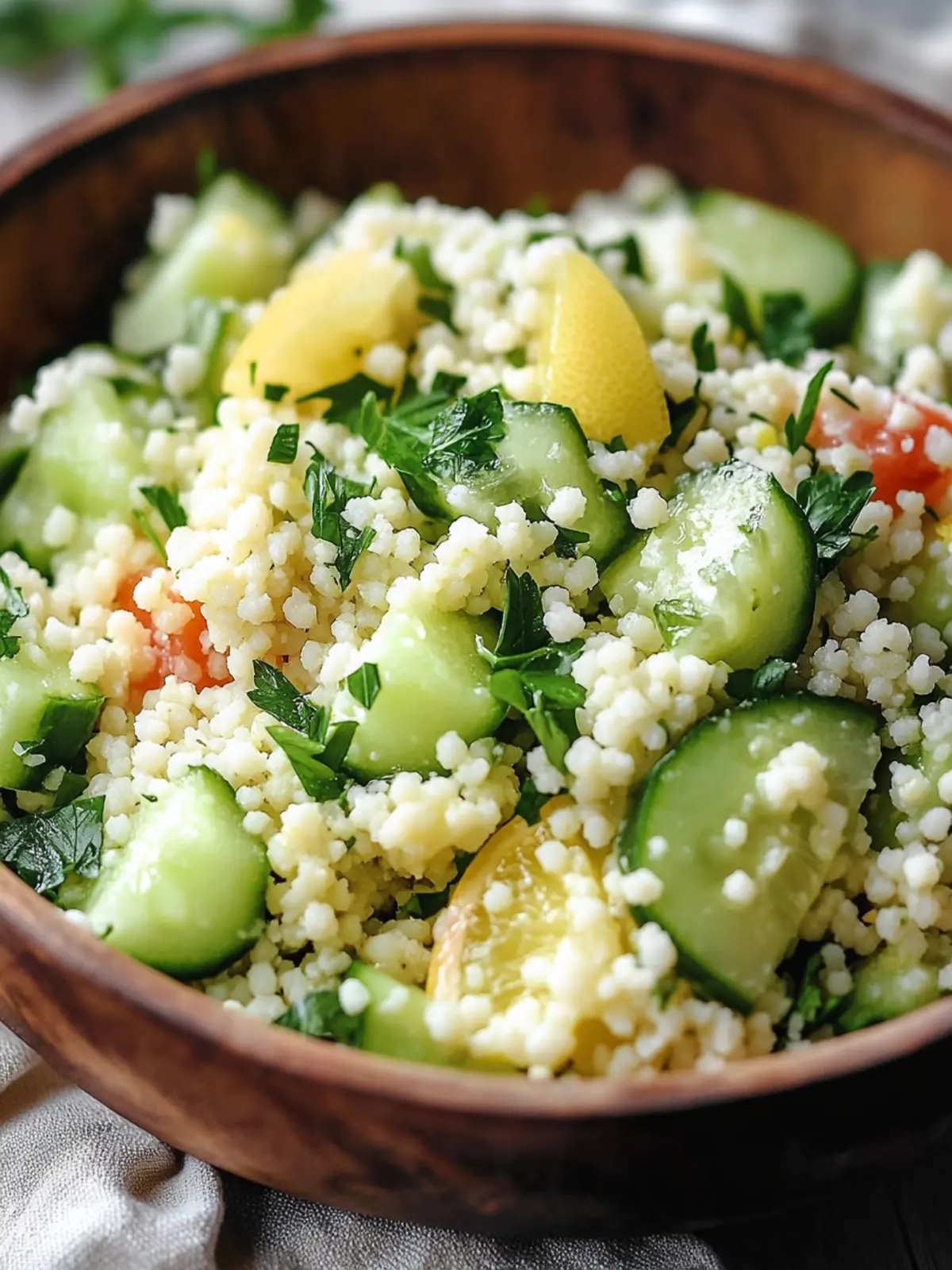 Fresh and Zesty Cucumber Lemon Couscous Salad for Summer Fun 2 Cucumber Lemon Couscous Salad