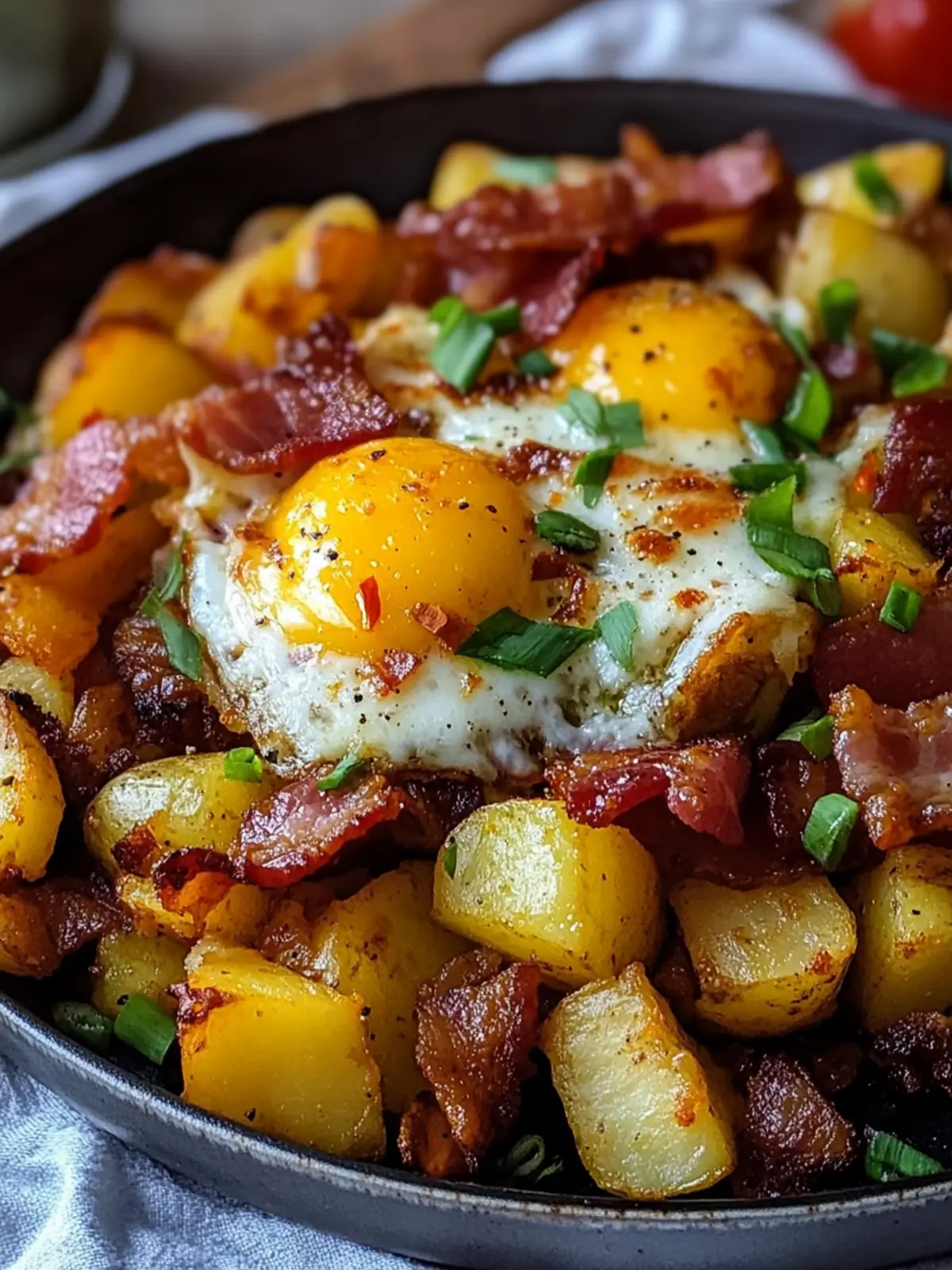 Crispy Loaded Breakfast Hash with Potatoes and Bacon Bliss 4 Crispy Loaded Breakfast Hash with Potatoes and Bacon