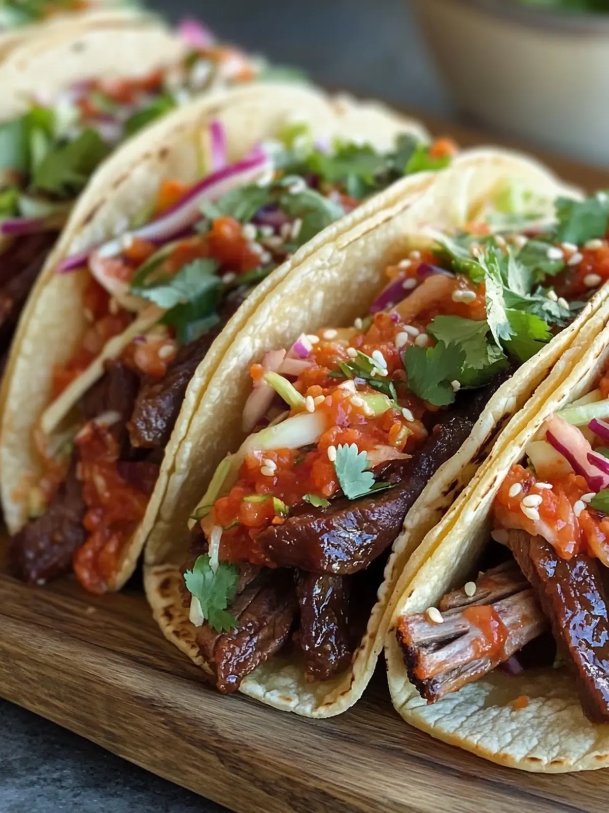 Easy Korean BBQ Beef Short Rib Tacos with Flavorful Kimchi Slaw 5 Korean BBQ Beef Short Rib Tacos Recipe Easy Flavorful Kimchi Slaw