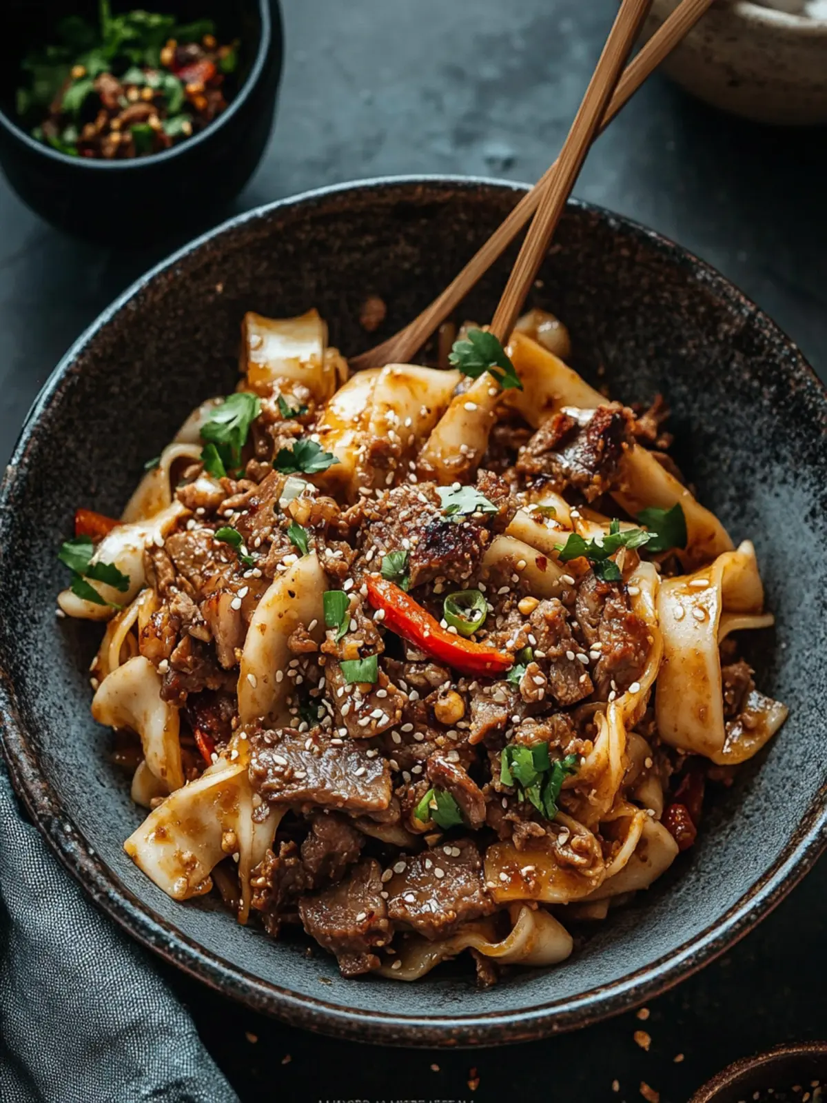 Savor Homemade Cumin Lamb Noodles with Bold Chili Flavor 3 Cumin Lamb Noodles