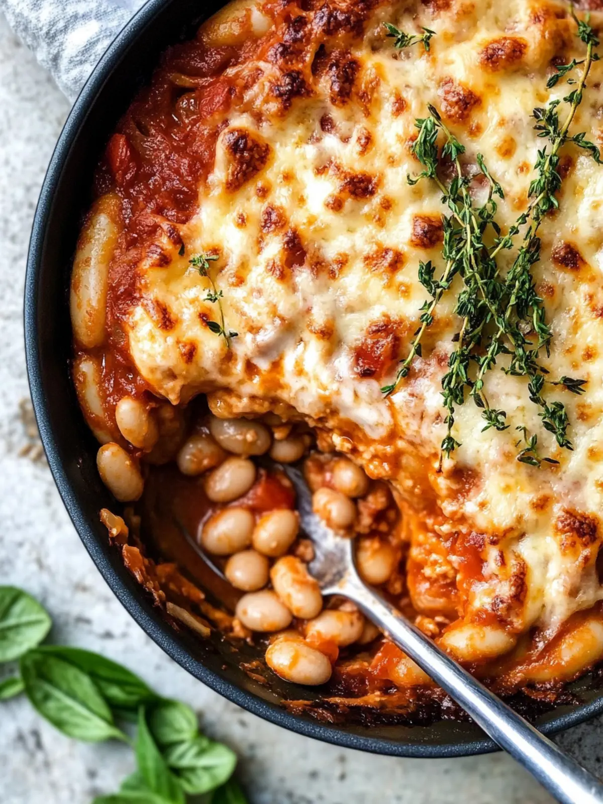 Savor the Comfort of Cheesy White Bean Tomato Bake Tonight 2 Cheesy White Bean Tomato Bake