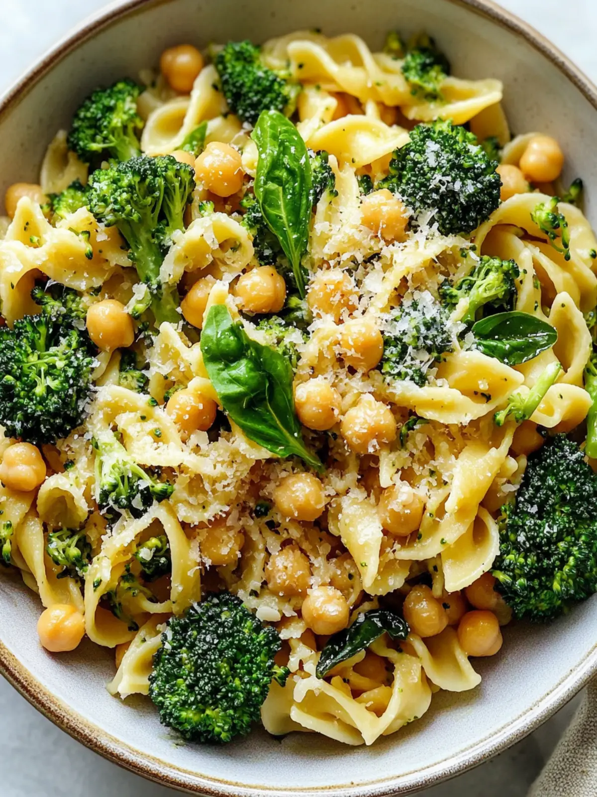 Broccoli Chickpea Pasta with Garlic Olive Oil in Just 30 Minutes 2 Broccoli Chickpea Pasta with Garlic Olive Oil