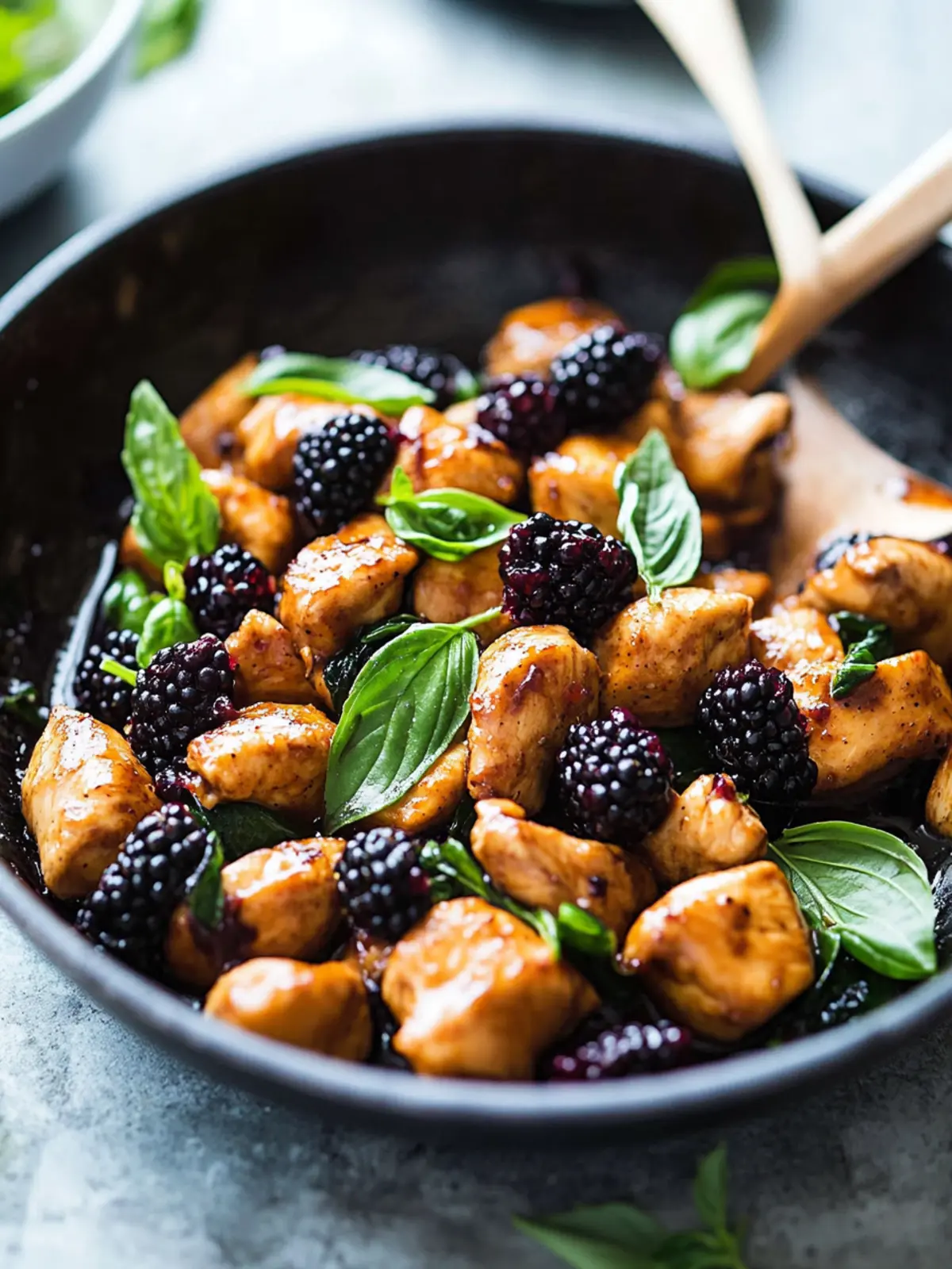 Thai Blackberry Basil Chicken
