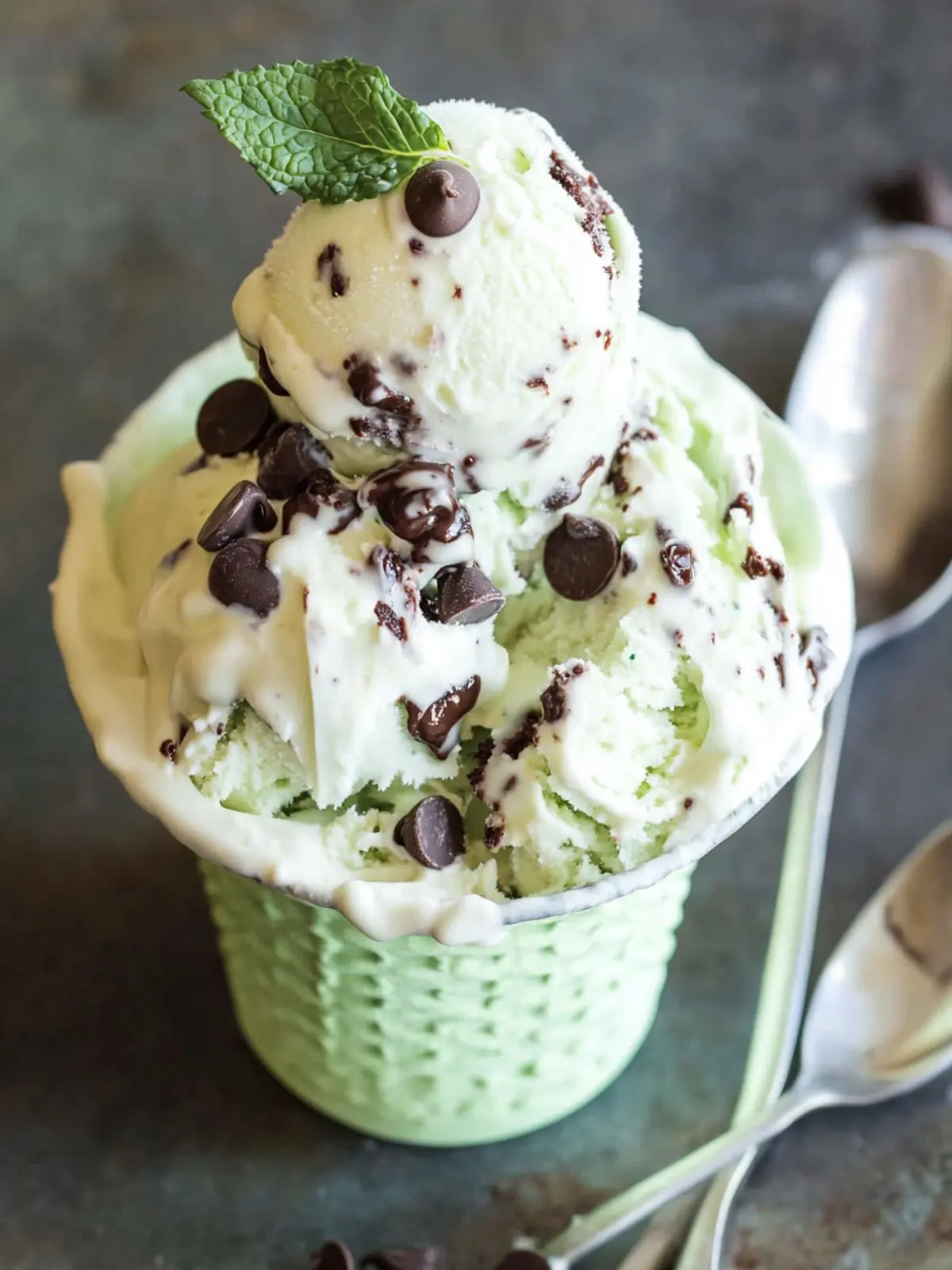 Delightful No-Churn Mint Chocolate Chip Ice Cream in Minutes 3 No-Churn Mint Chocolate Chip Ice Cream