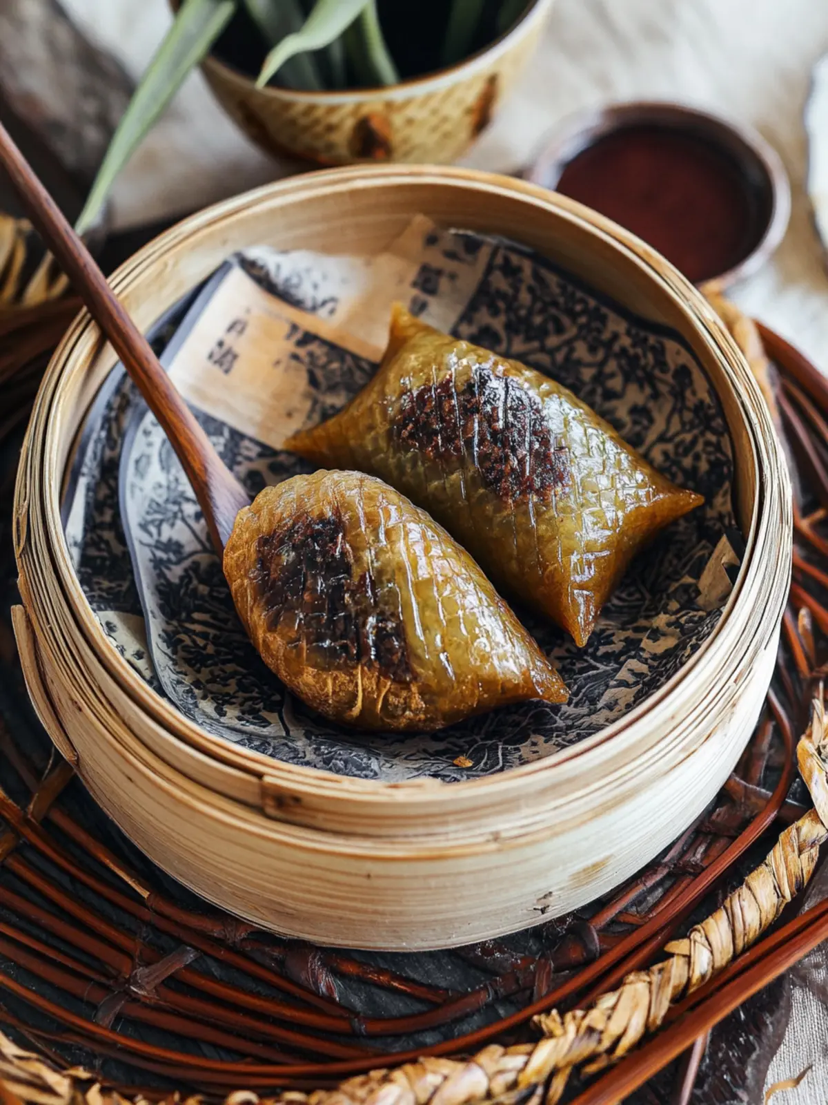 Irresistible Red Bean Zongzi: A Chewy Taste of Tradition 2 Red Bean Zongzi