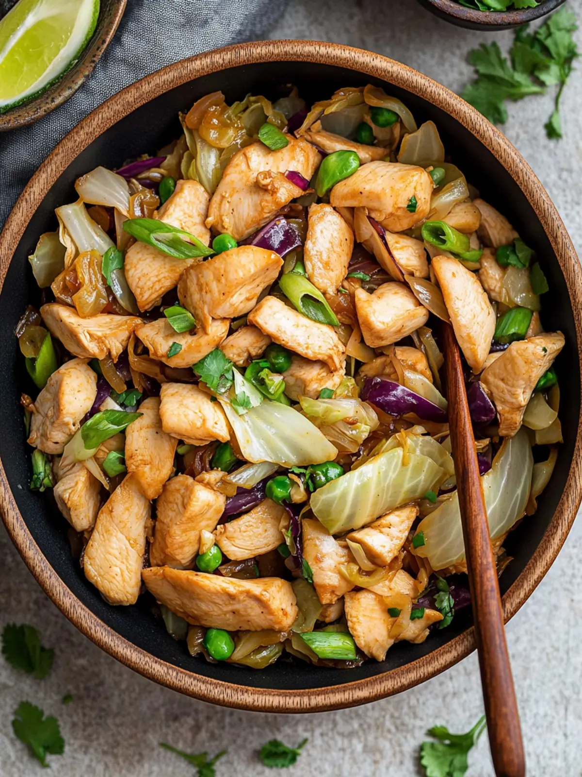 Chicken and Cabbage Stir Fry