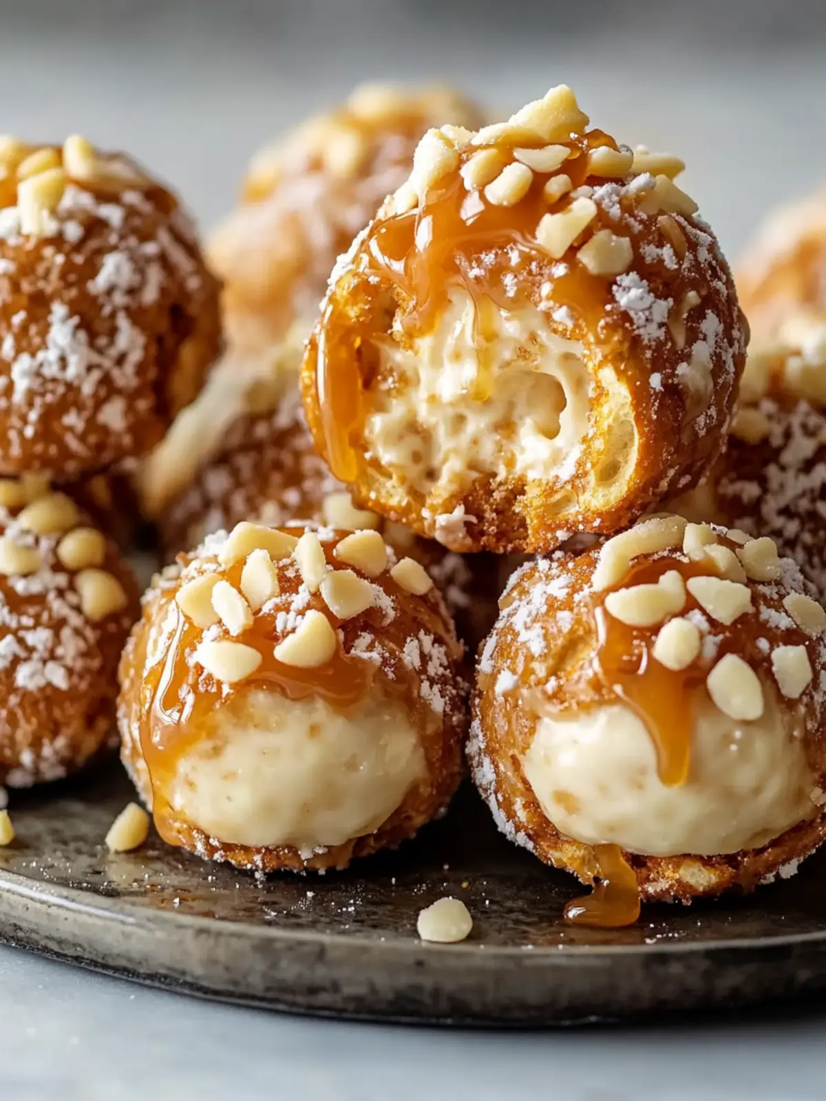Irresistible Salted Caramel Pretzel Cheesecake Balls Recipe 3 Salted Caramel Pretzel Cheesecake Balls