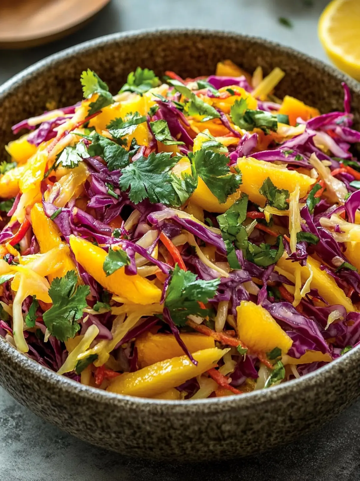 Mango Cabbage Citrus Slaw for Vibrant Summer Gatherings 5 Mango Cabbage Citrus Slaw