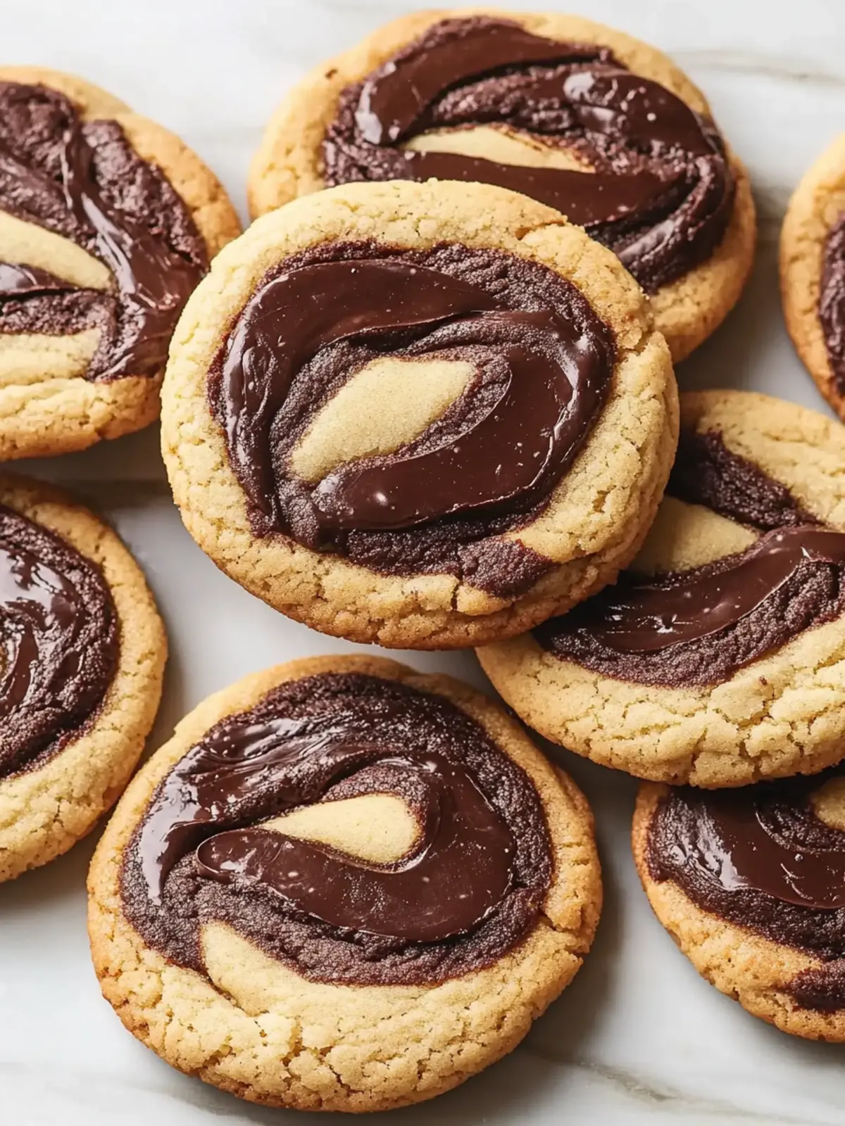 Peanut Butter Chocolate Swirl Cookies You Can't Resist! 4 Peanut Butter Chocolate Swirl Cookies