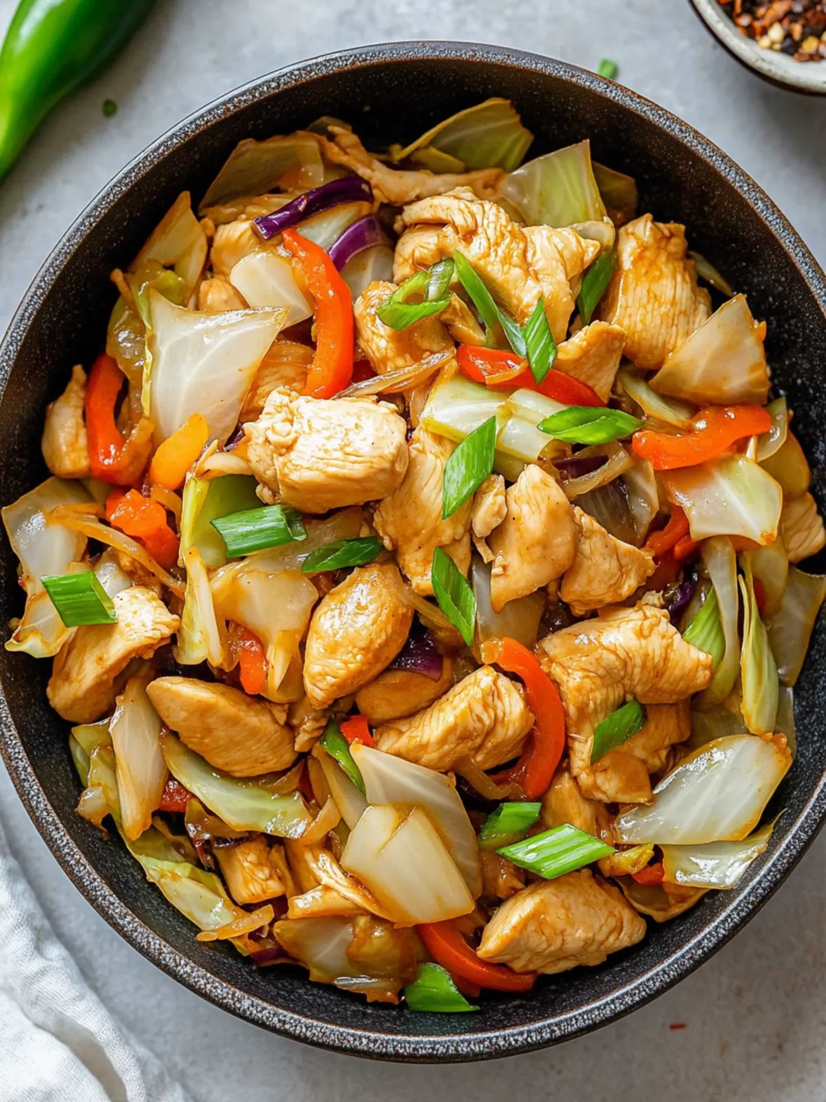 Chicken and Cabbage Stir Fry