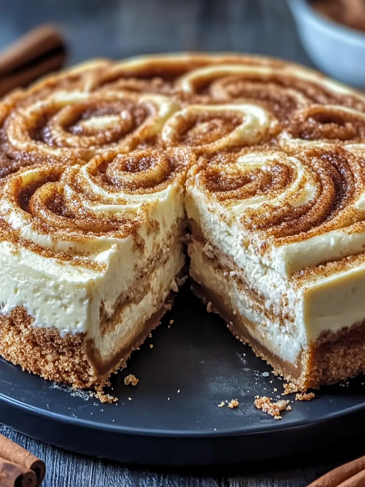 Cinnamon Roll Cheesecake: Your New Favorite Dessert Delight 3 Cinnamon Roll Cheesecake