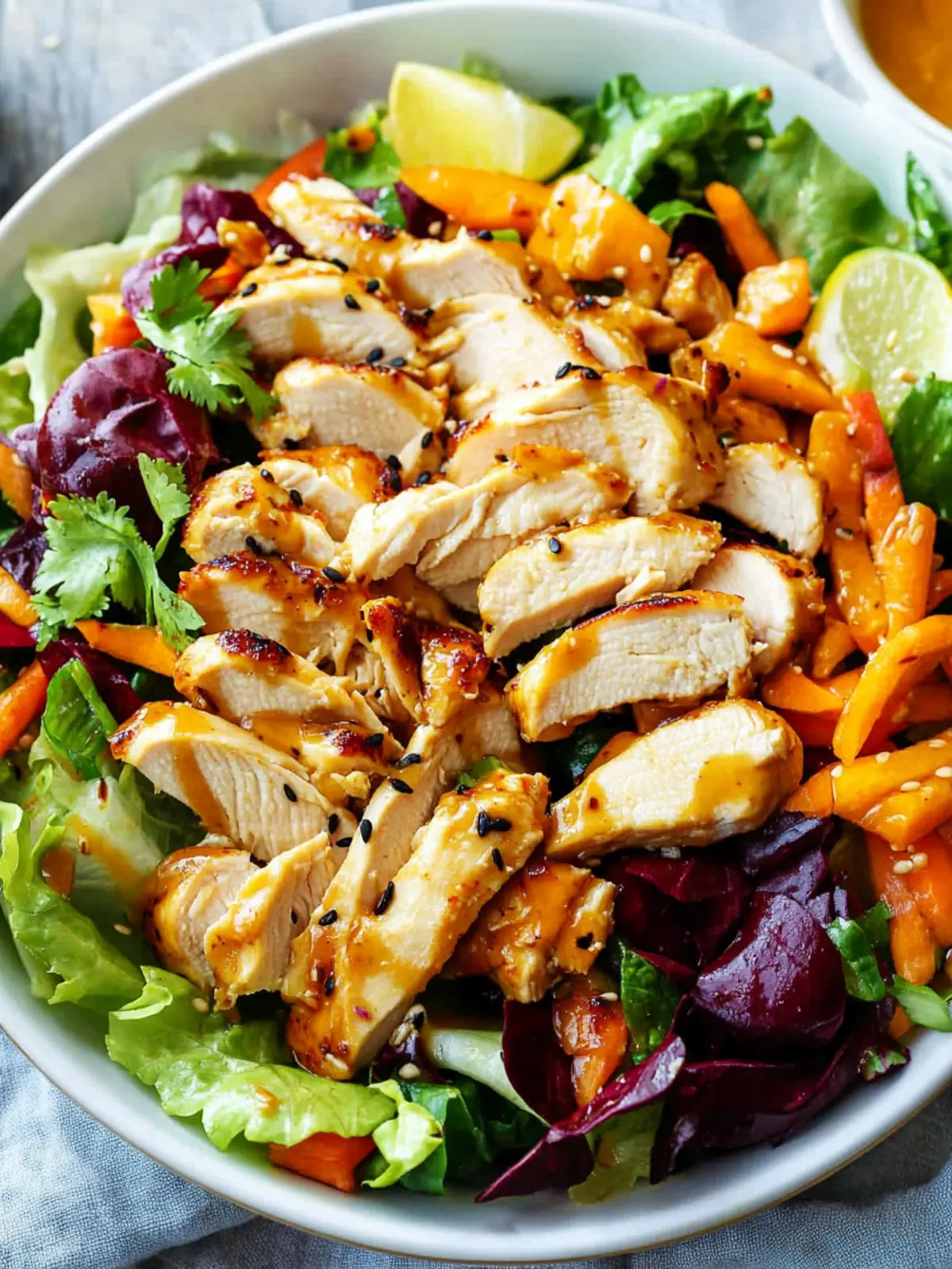 Asian Chicken Salad with Sesame Ginger Vinaigrette Delight 2 Asian Chicken Salad with Sesame Ginger Vinaigrette
