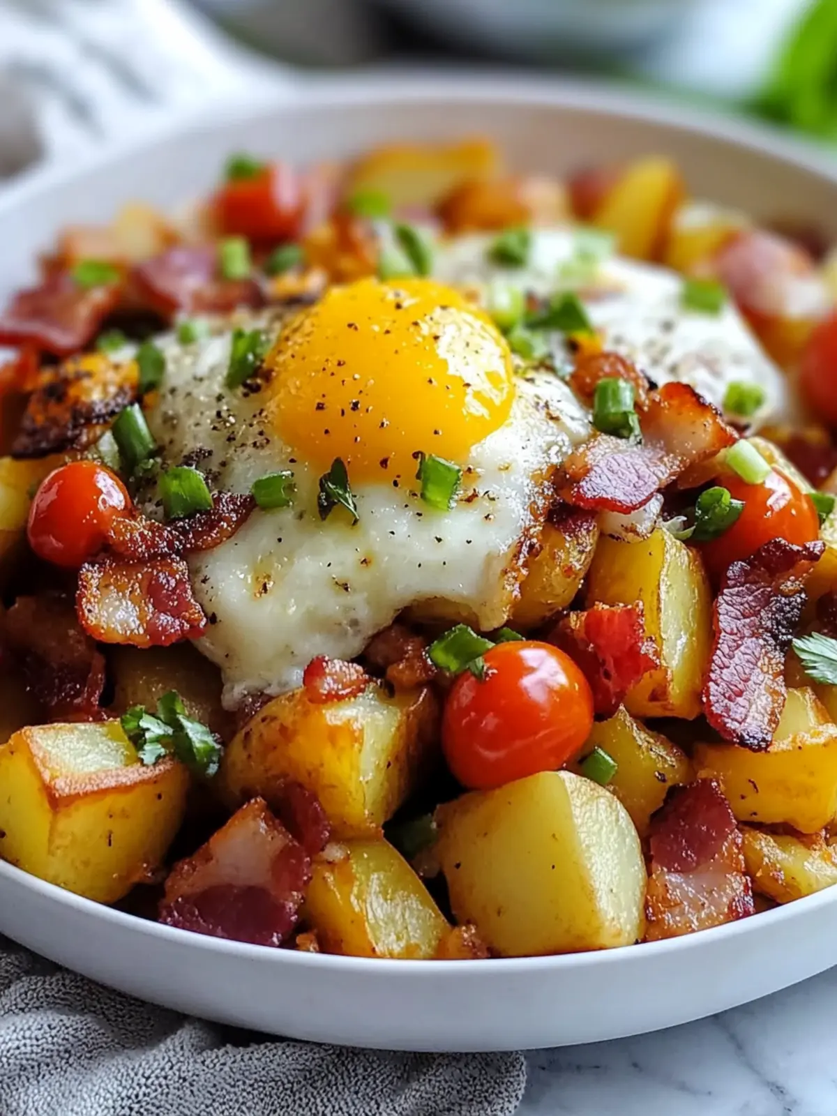 Crispy Loaded Breakfast Hash with Potatoes and Bacon Bliss 5 Crispy Loaded Breakfast Hash with Potatoes and Bacon