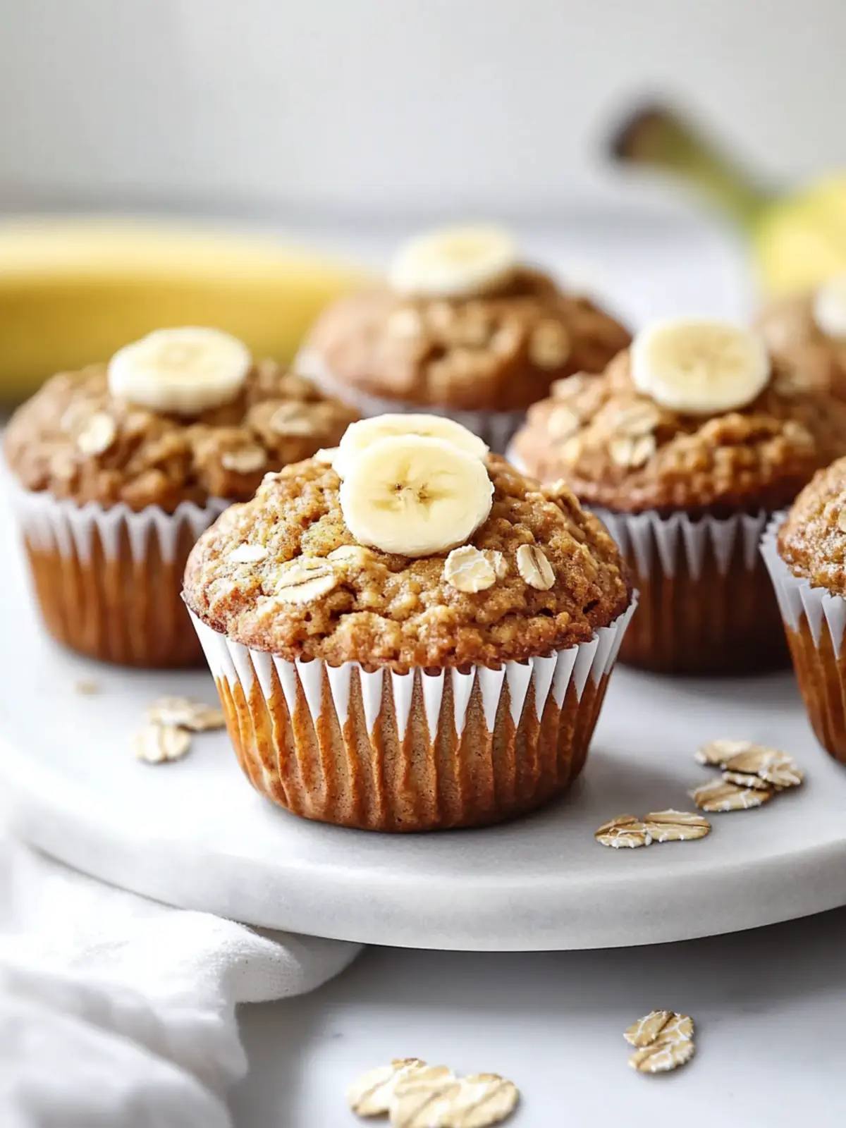 Healthy Banana Oatmeal Muffins That Will Brighten Your Morning 2 Healthy Banana Oatmeal Muffins